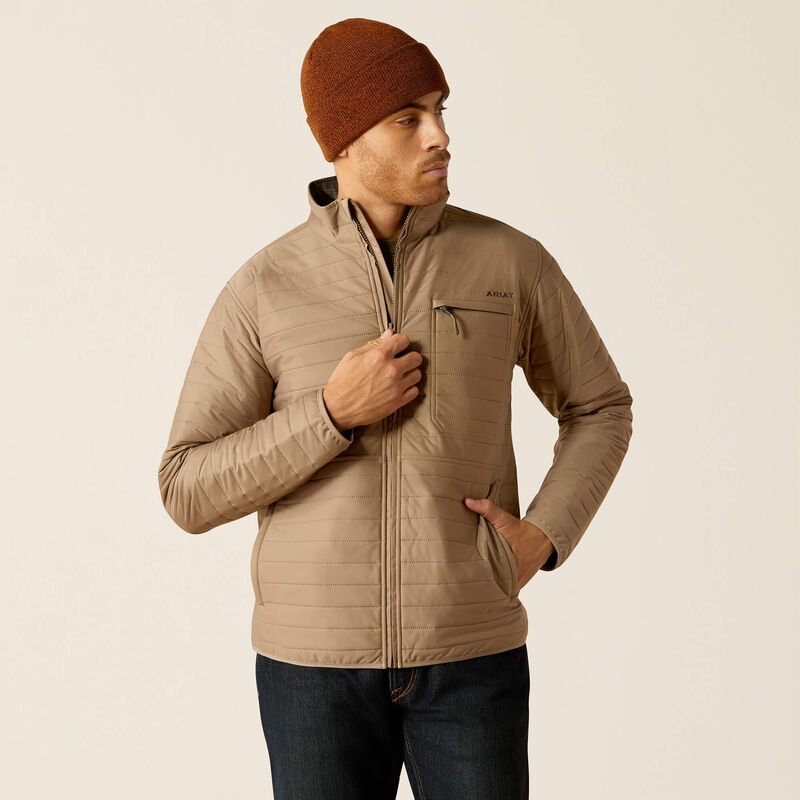 Chamarra Ariat Wylie Full Zip Khaki Caballero