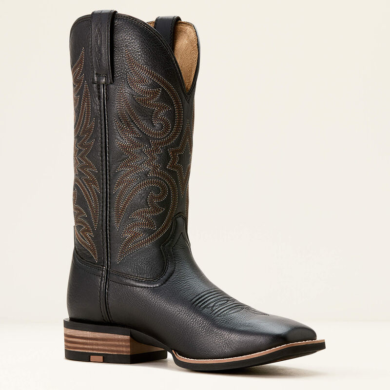 Bota Ariat Ricochet Cowboy Black Carbón Caballero