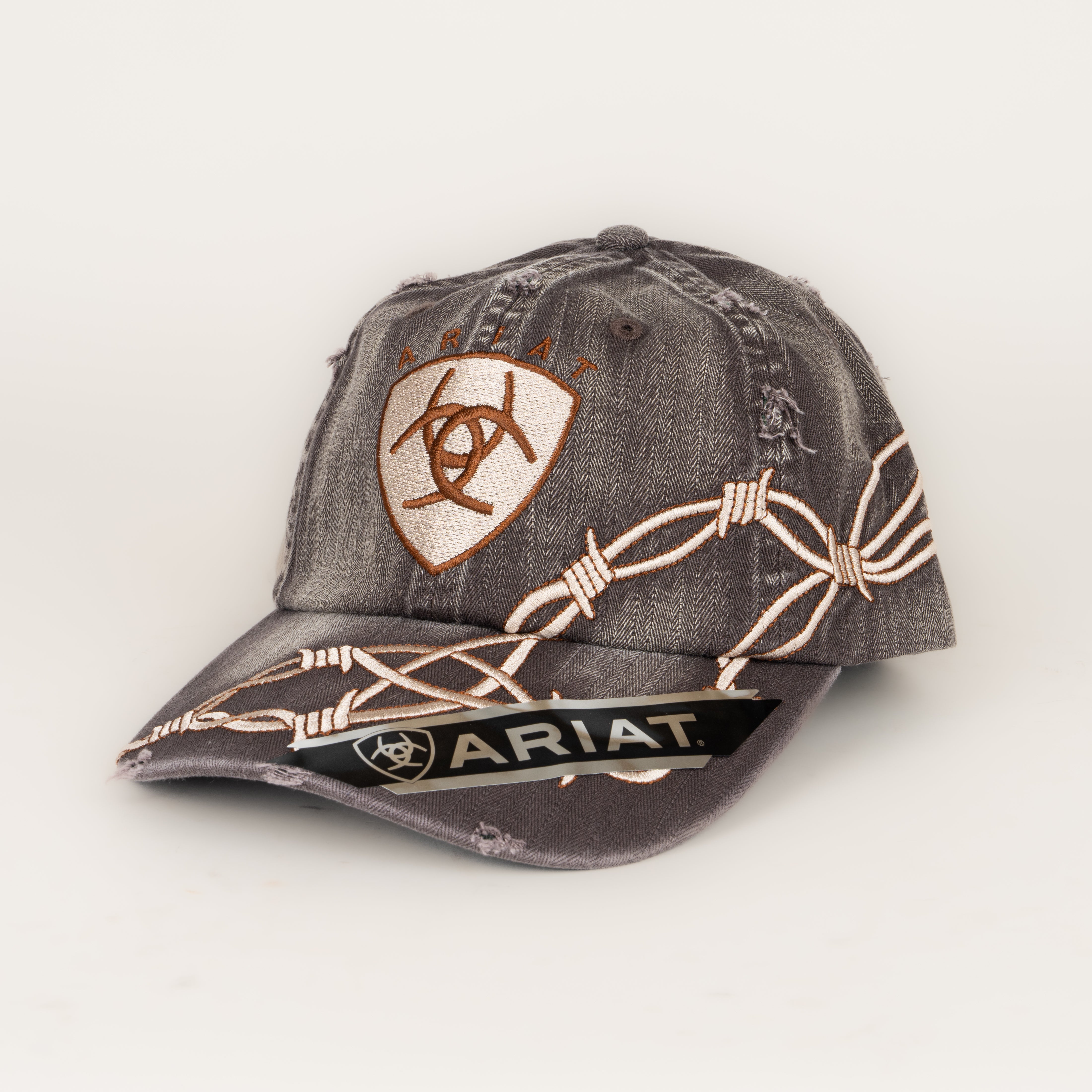 Gorra Ariat Mezclilla Café Púas