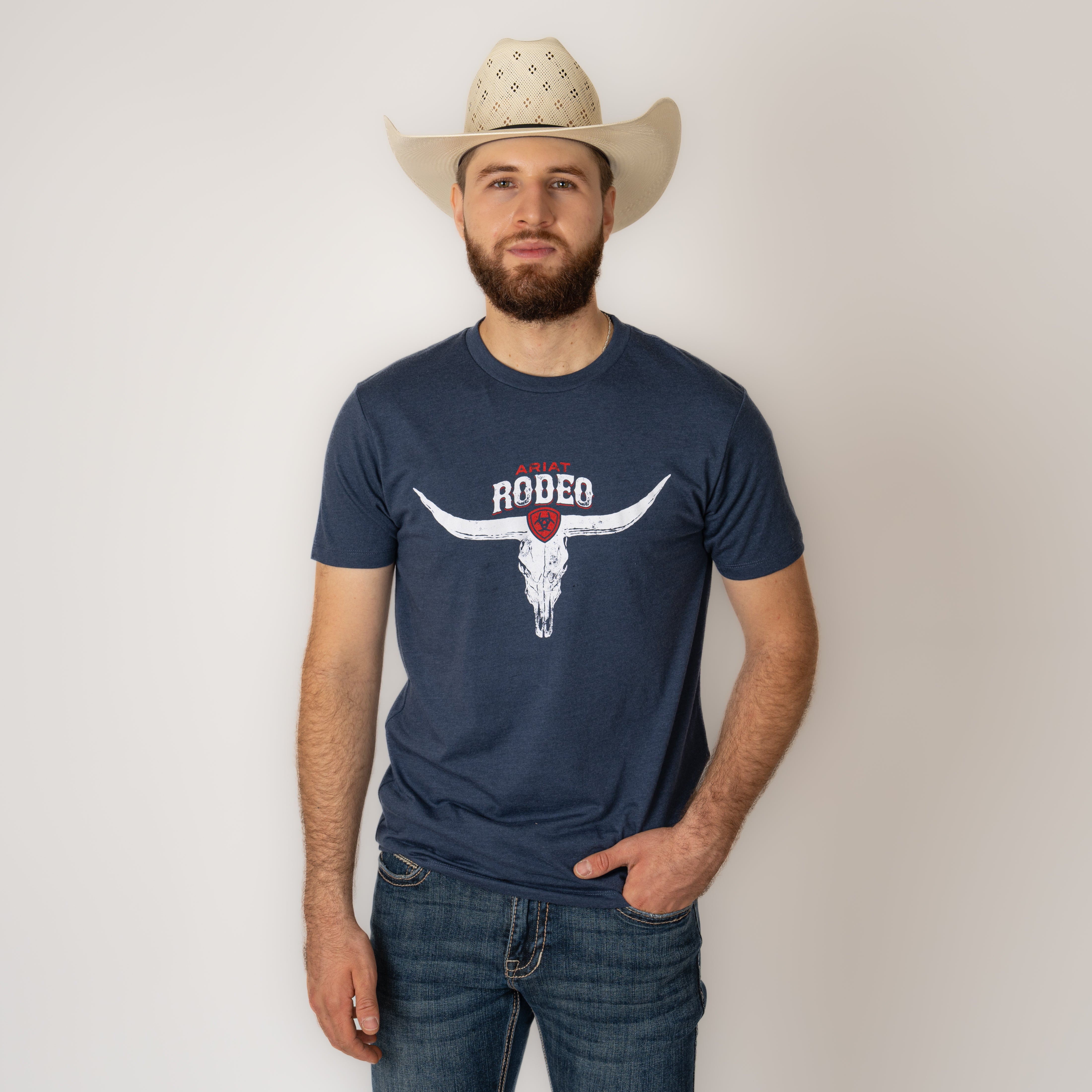 Playera Ariat Rodeo Skull SS Tshrt Caballero