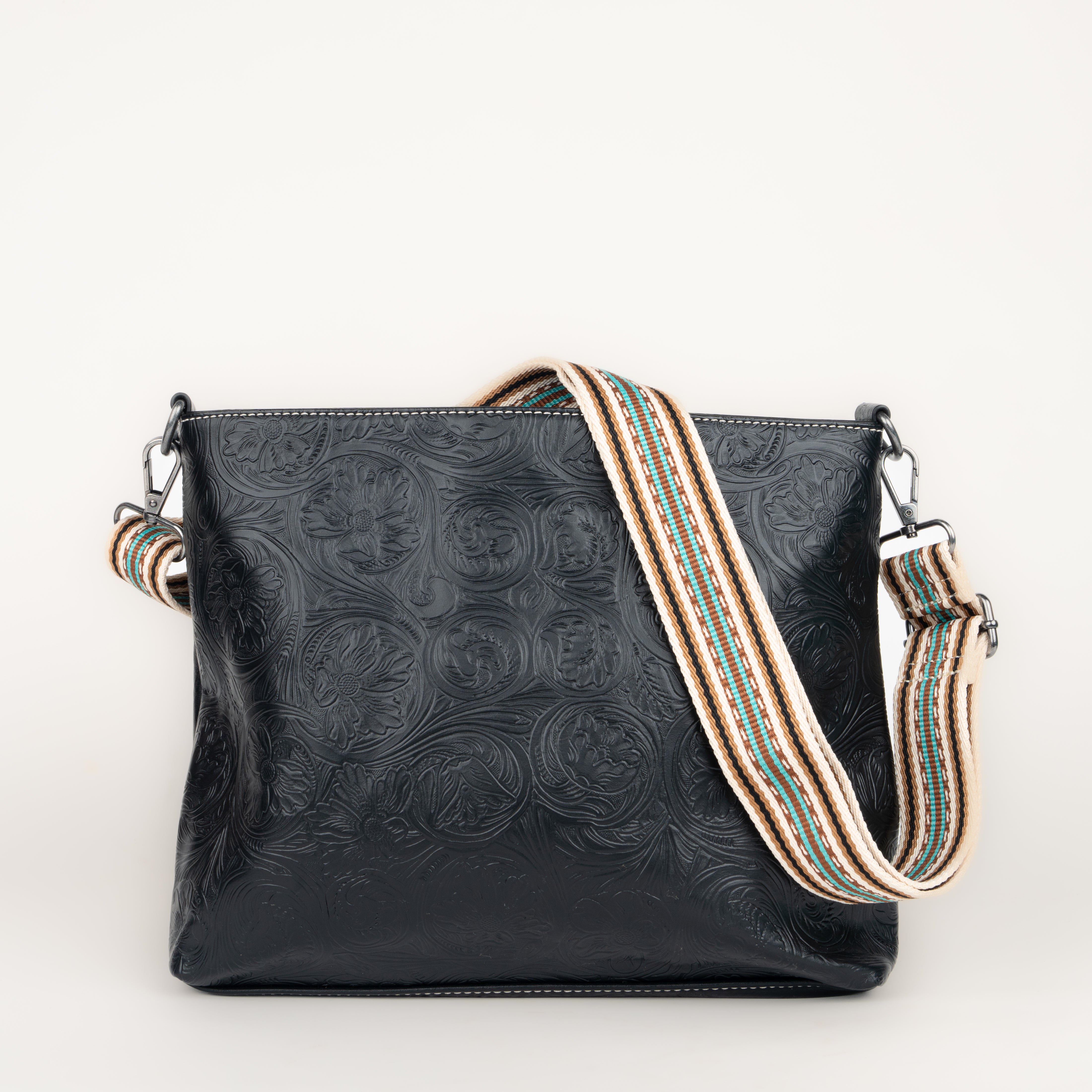 Bolso Nocona Piel Negro Dama