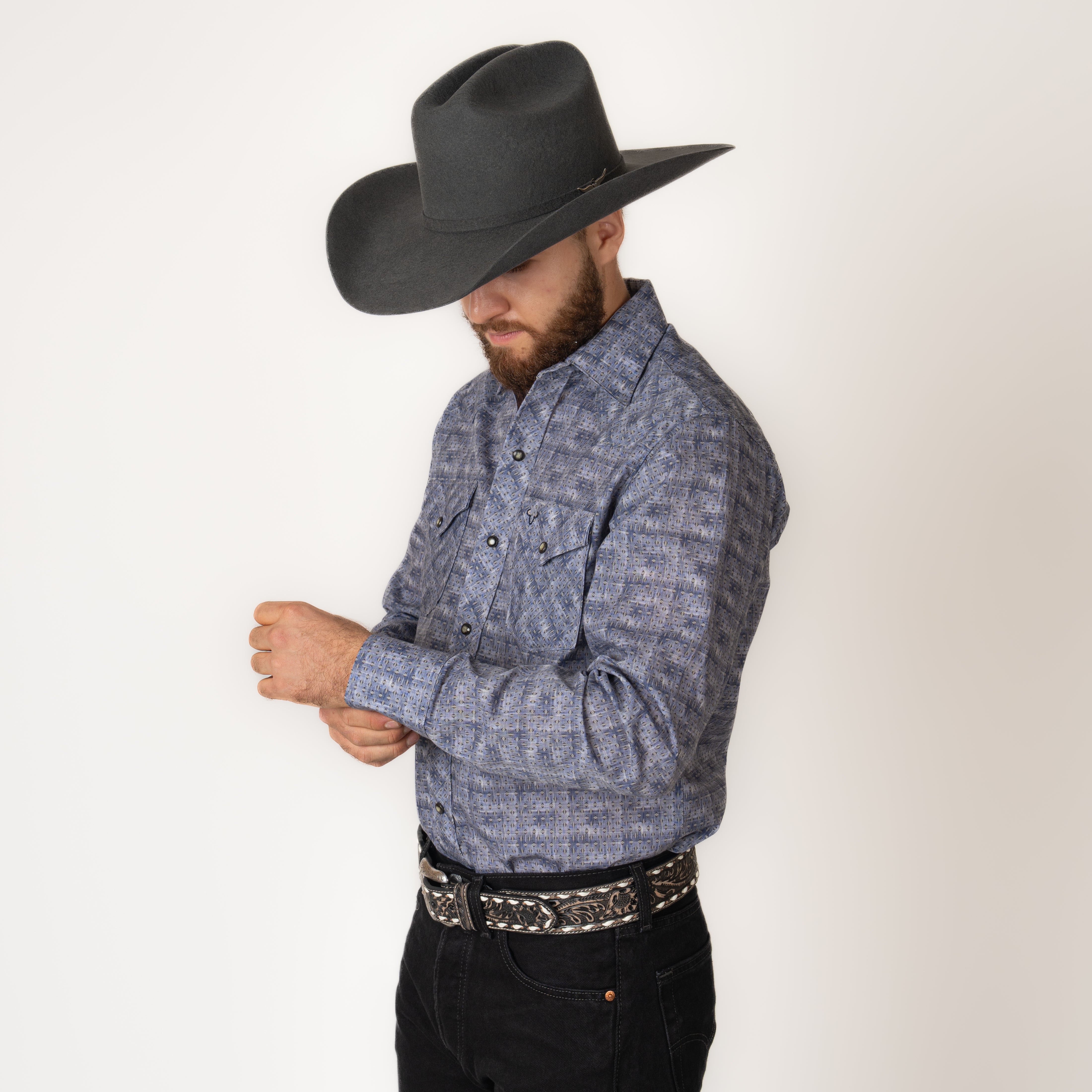 Camisa Rodeo Estampado Caballero