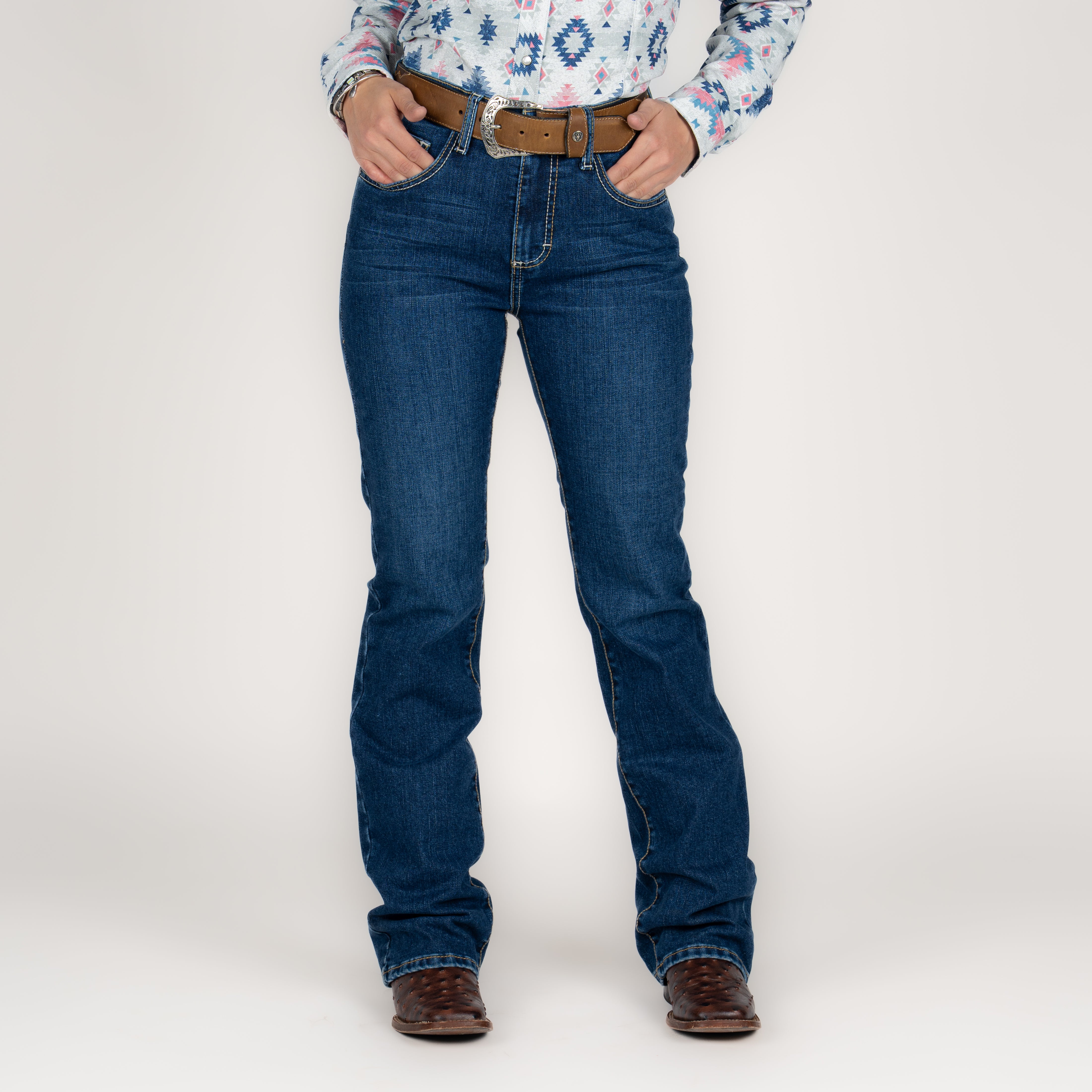 Jeans Wrangler High Rise Cintura Alta Dama