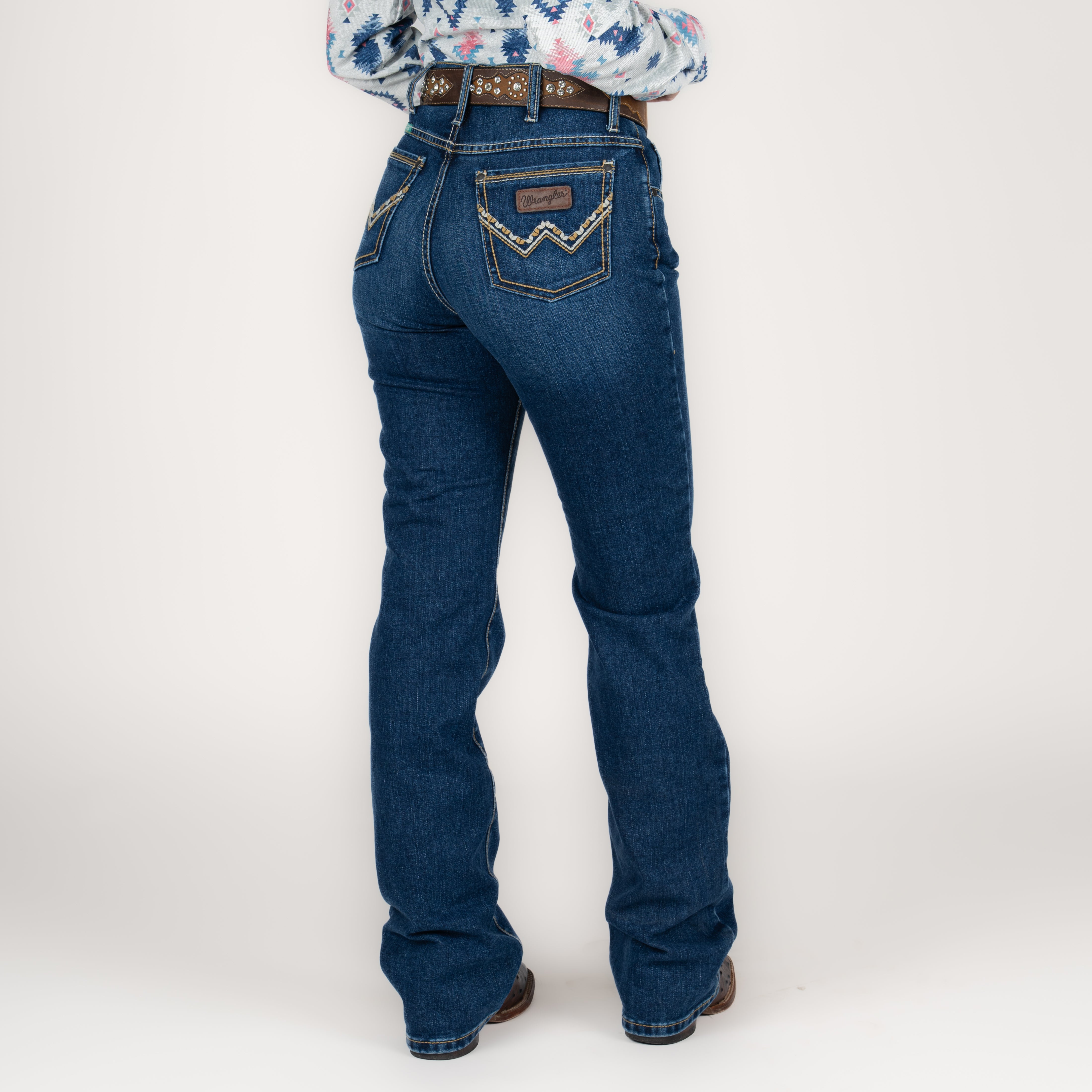 Jeans Wrangler High Rise Cintura Alta Dama