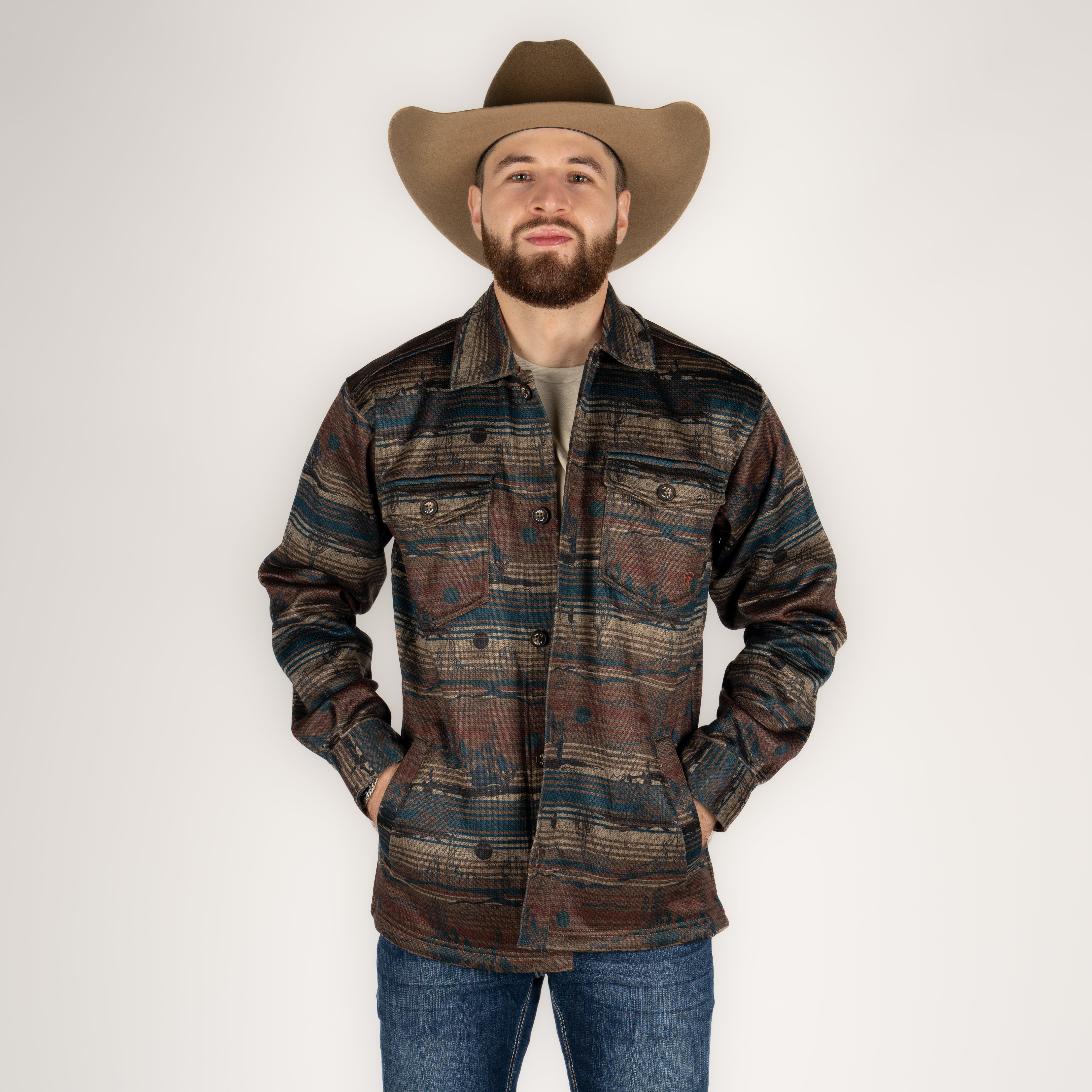 Sobrecamisa Ariat Caldwell Printed Shrt Caballero