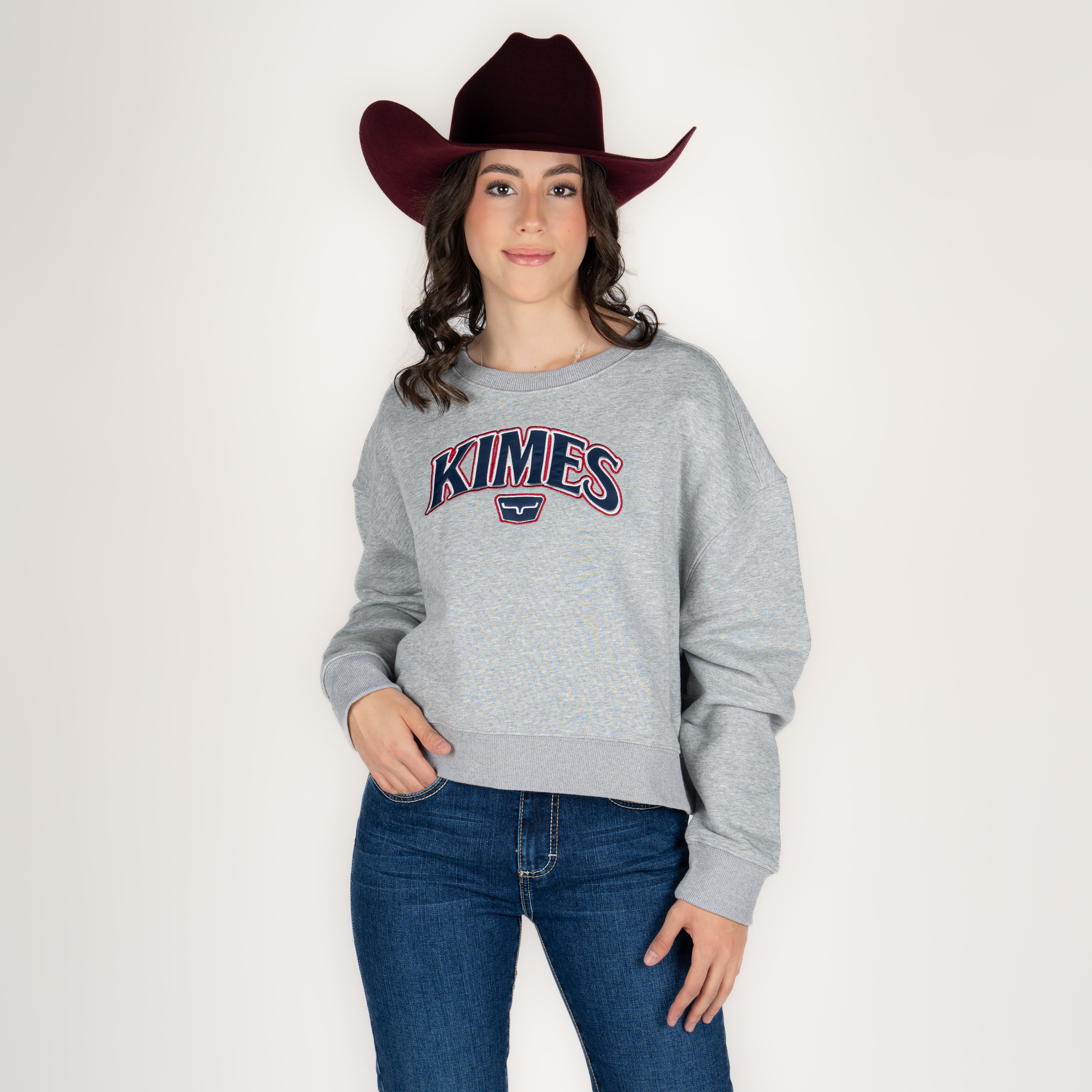 Suéter Kimes Ranch Colfax Crew Grey Heather Dama