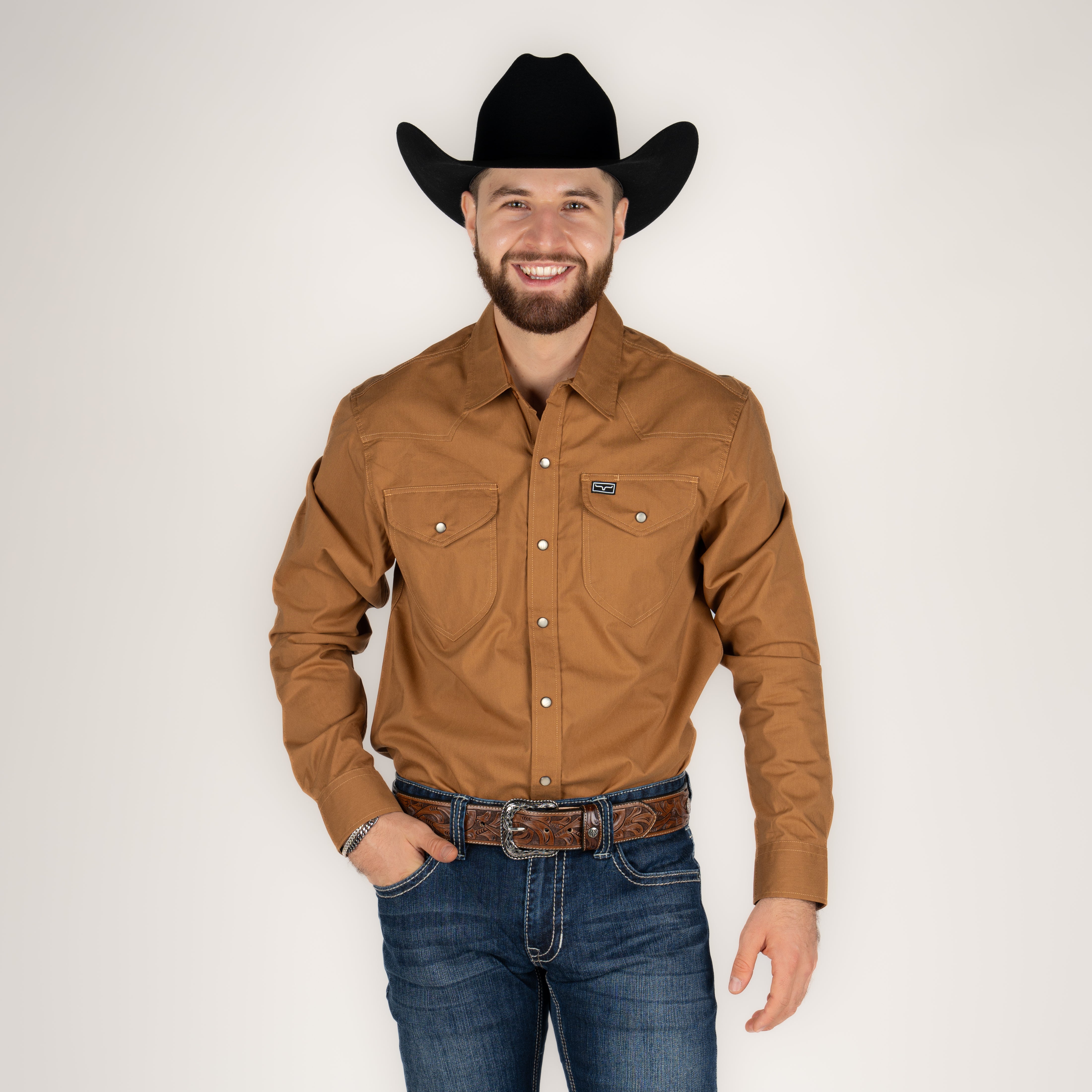 Camisa Kimes Ranch Blackout Brown Caballero