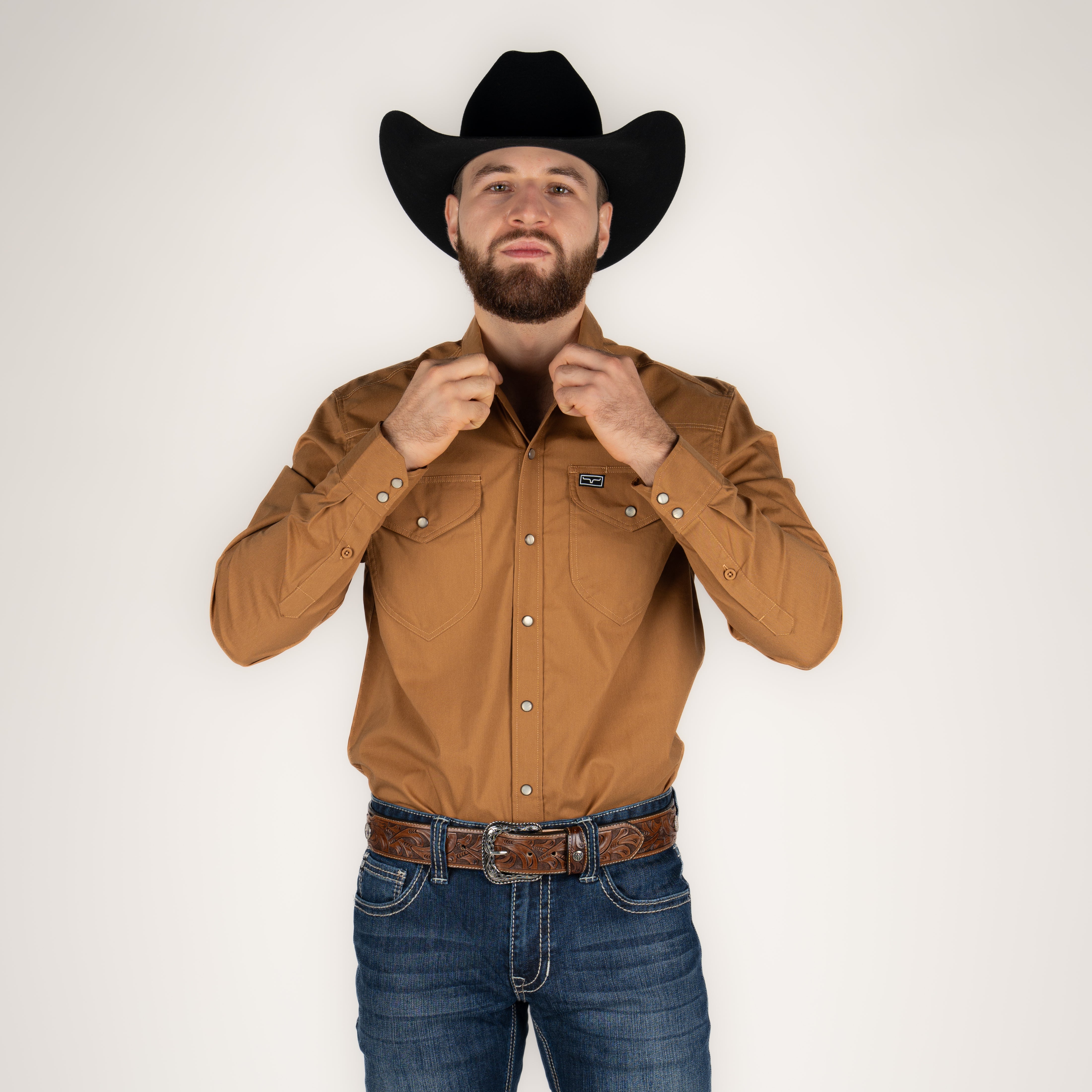 Camisa Kimes Ranch Blackout Brown Caballero