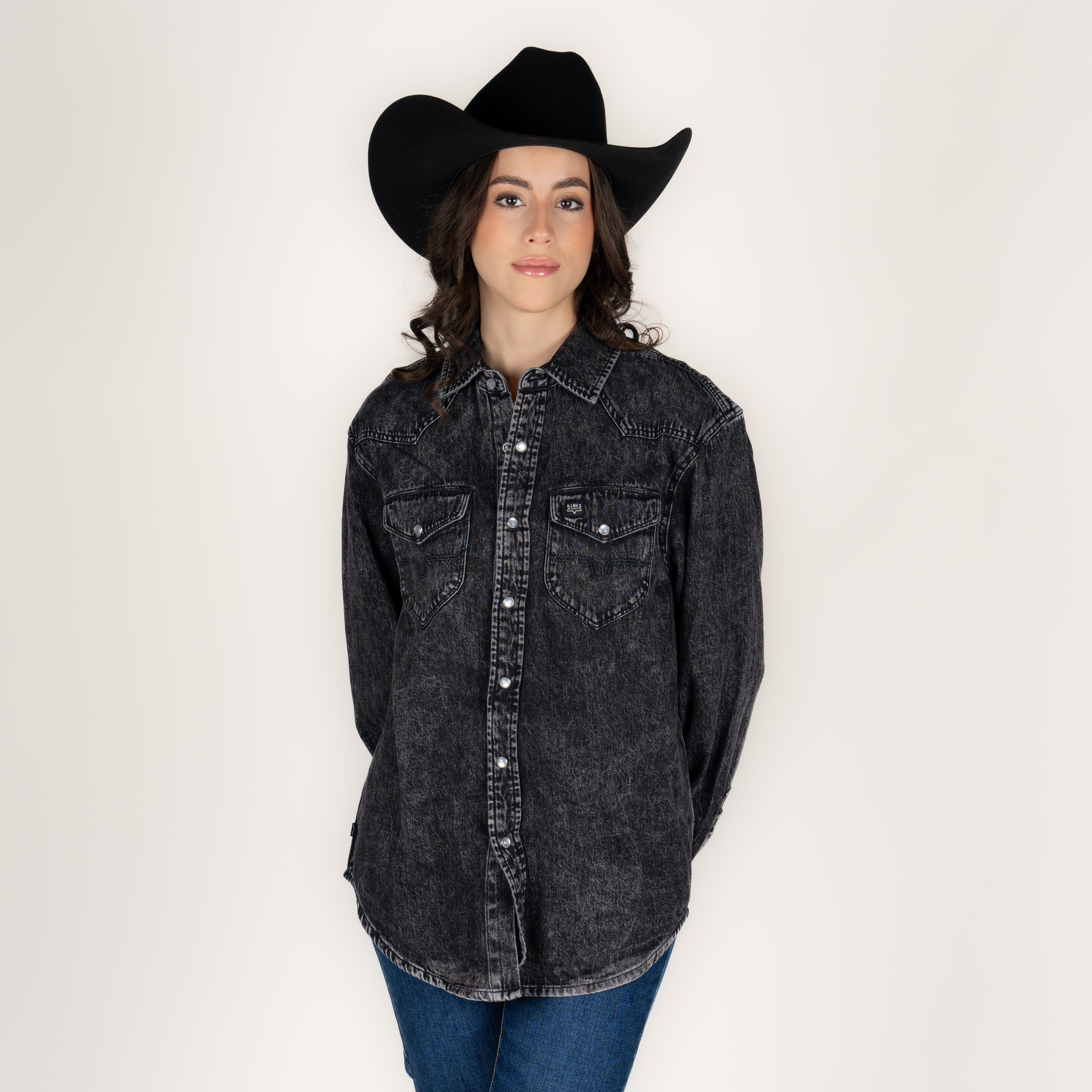 Camisa Kimes Ranch Sandoval Feded Black Dama