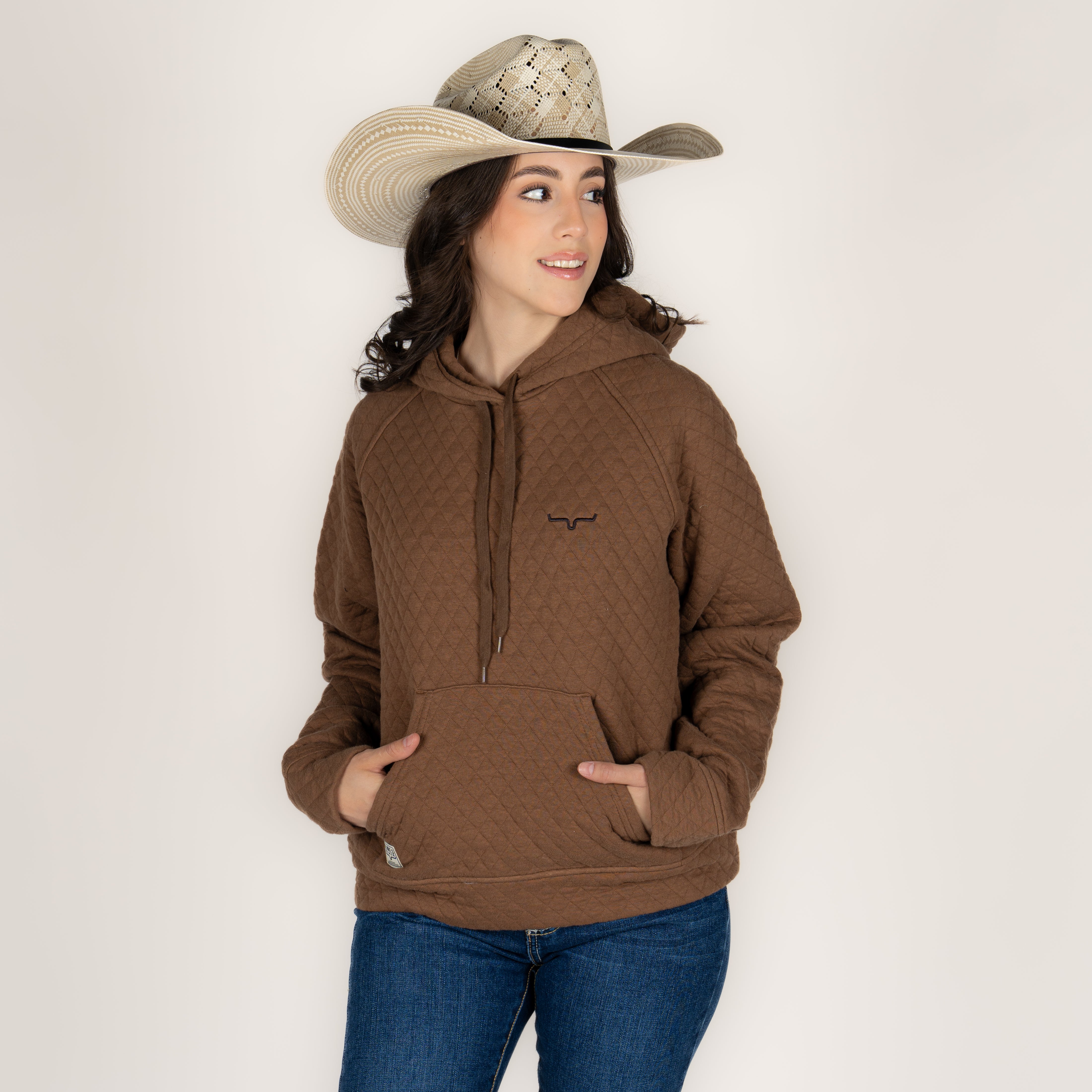 Sudadera Kimes Ranch Angel Fire Brown Dama