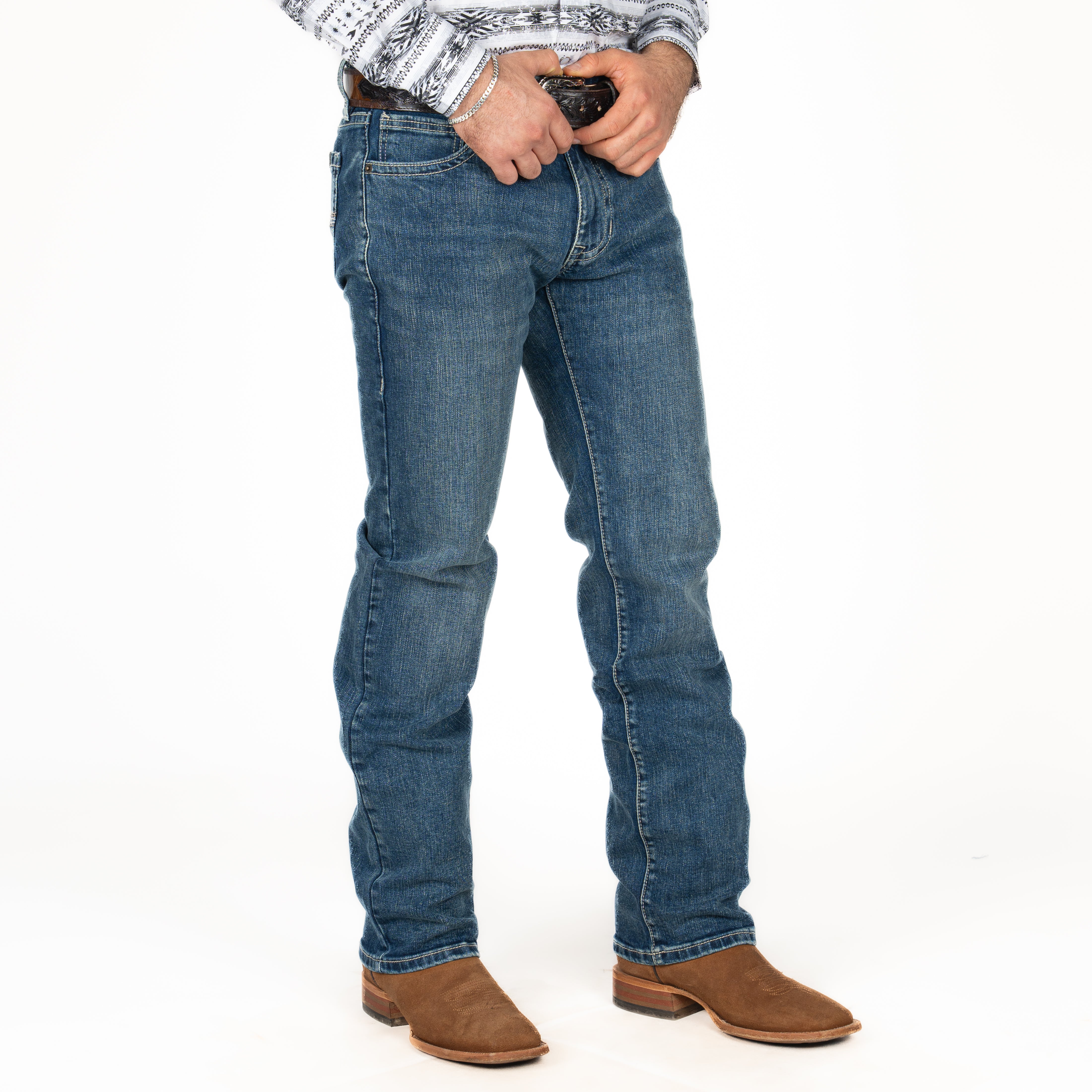 Jeans Rock & Roll Denim Revolver Straight Boot Caballero