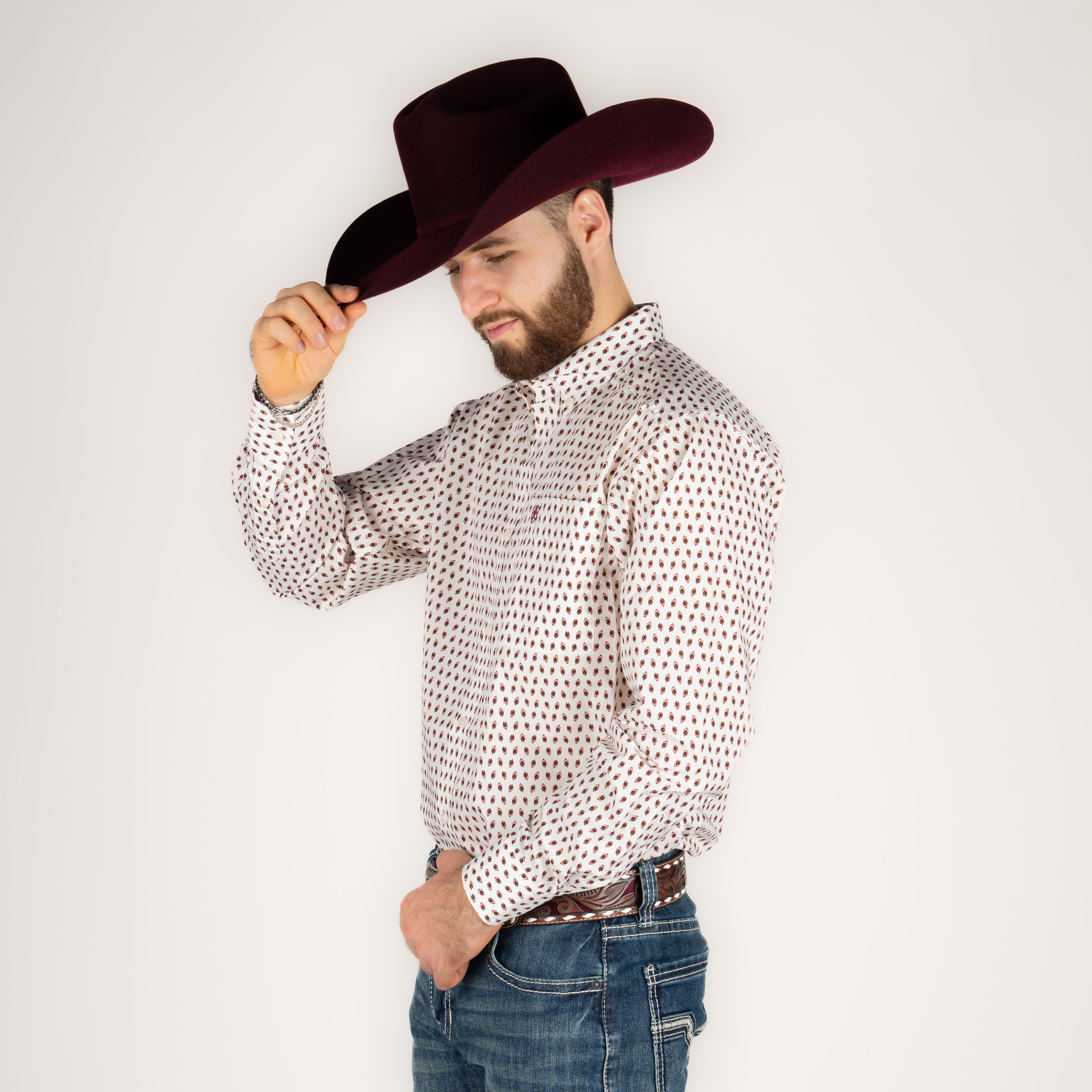 Camisa Ariat Shayne LS Shrt White Caballero