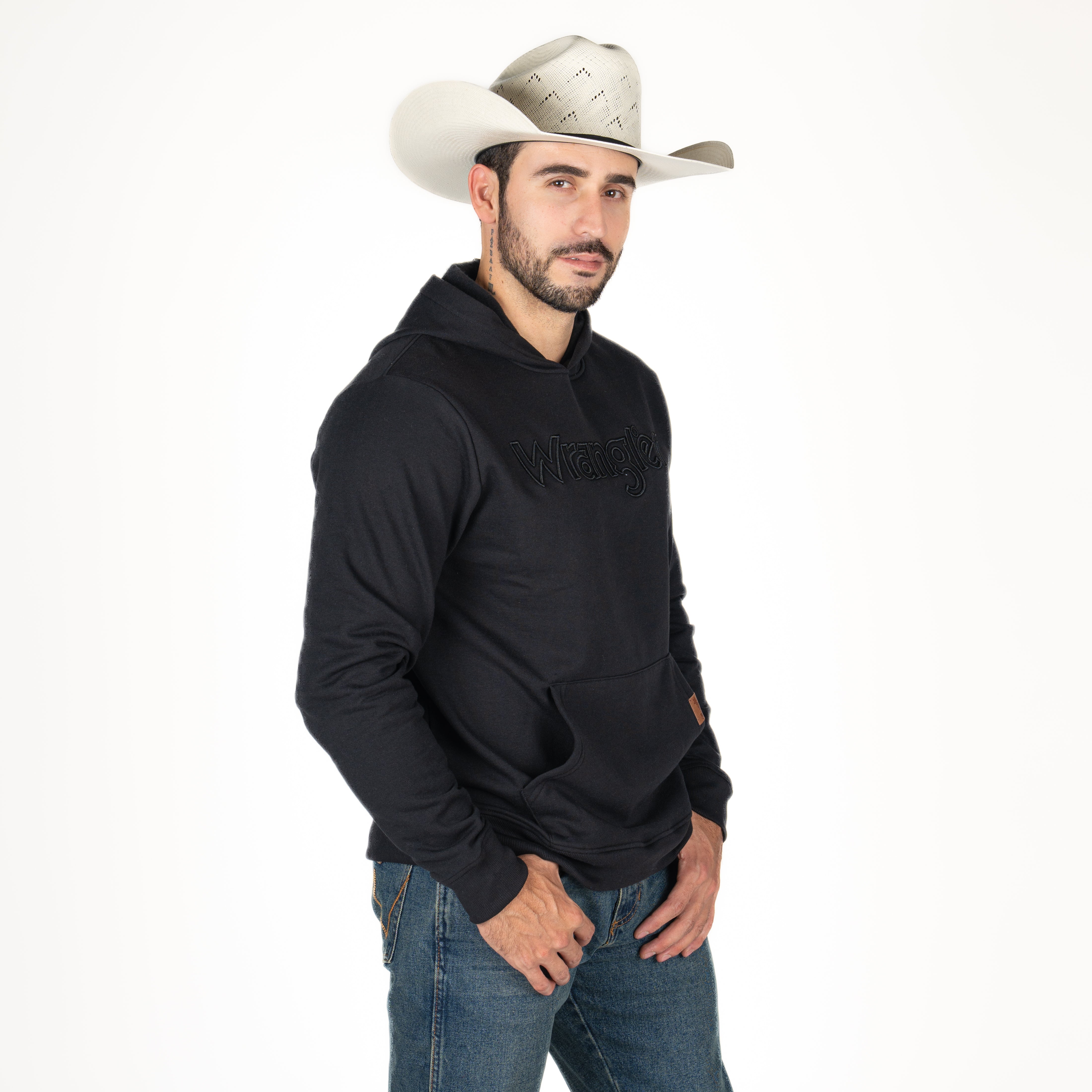 Sudadera Wrangler Negro Caballero