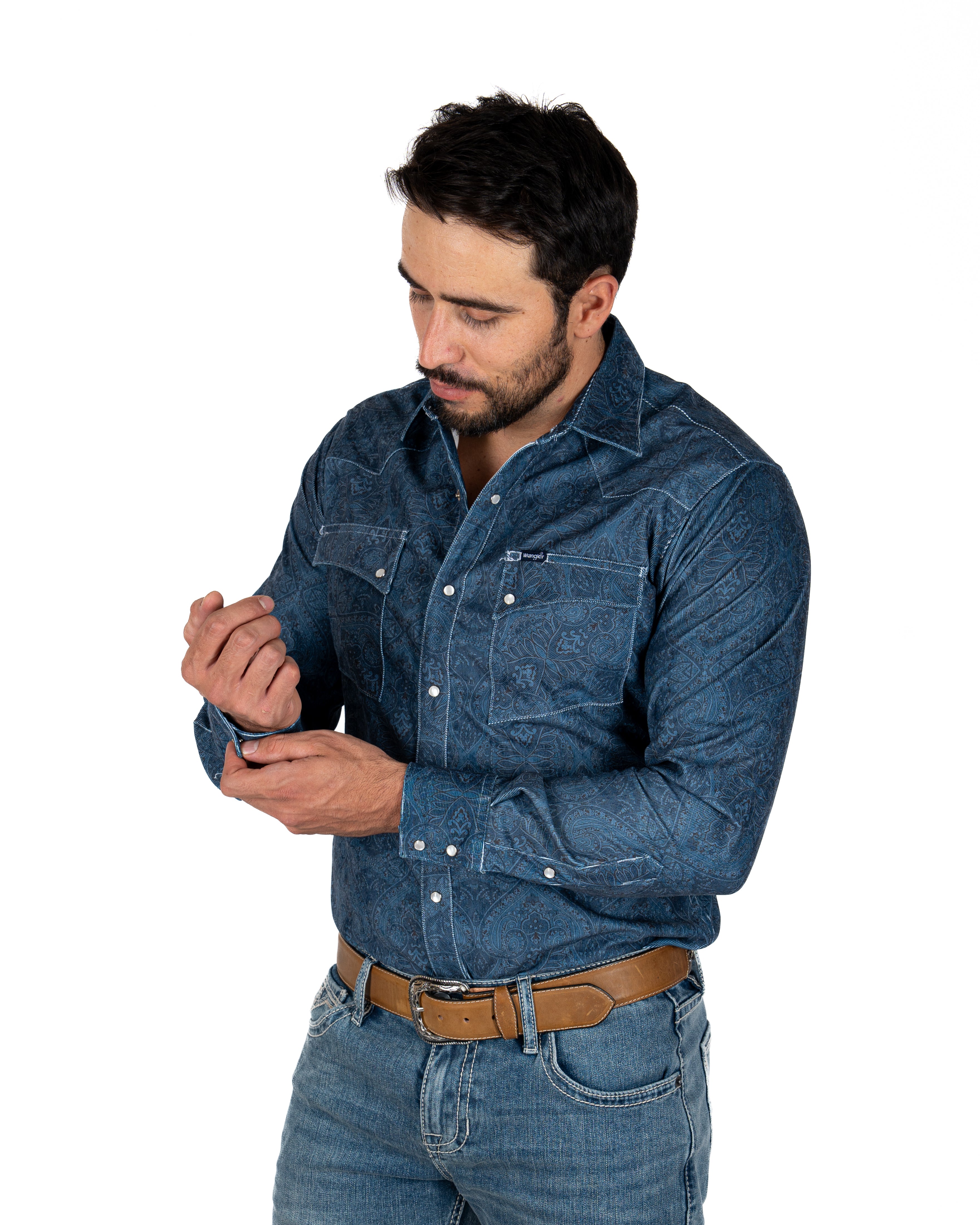 Camisa Wrangler Estampado Caballero