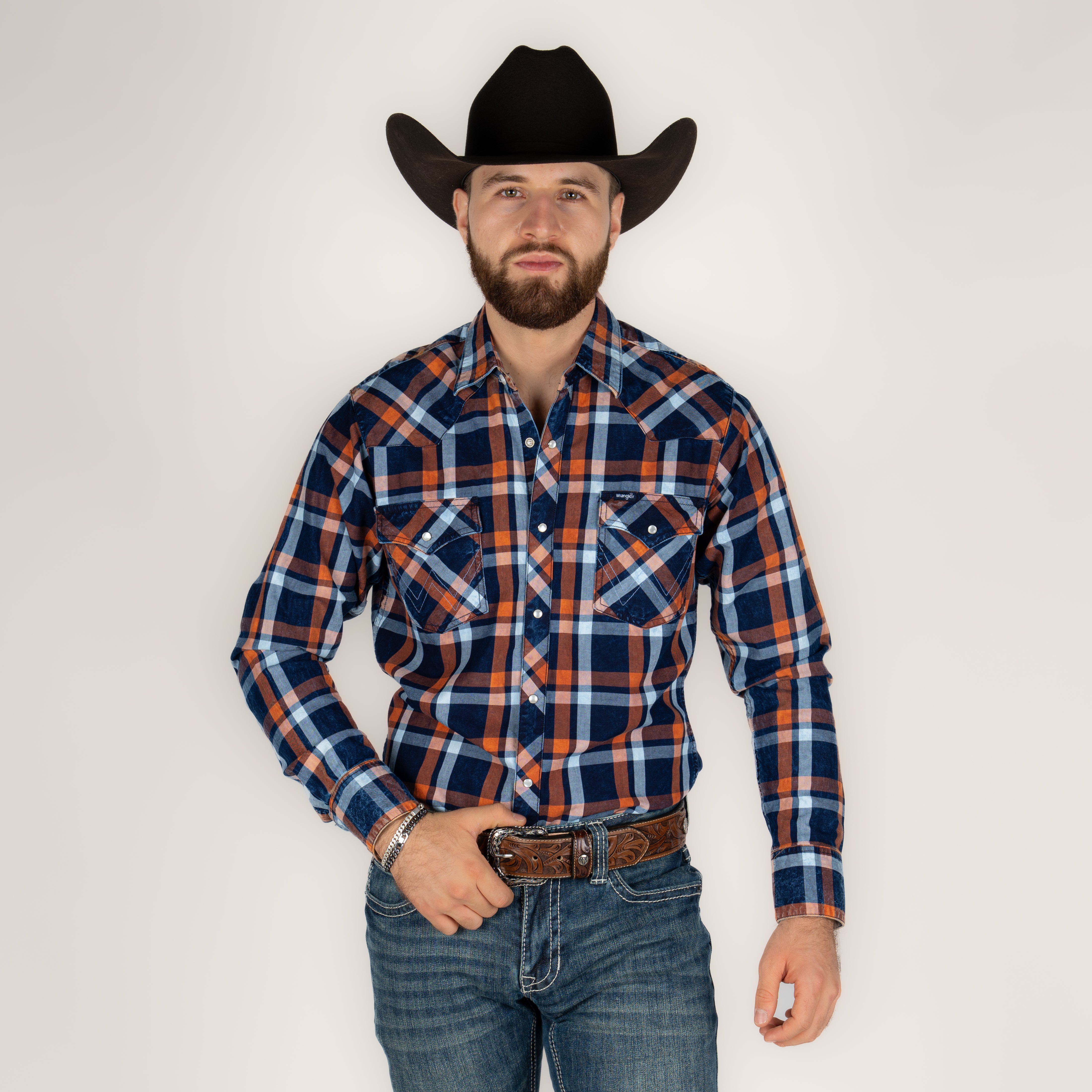 Camisa Wrangler Retro Cuadros Caballero