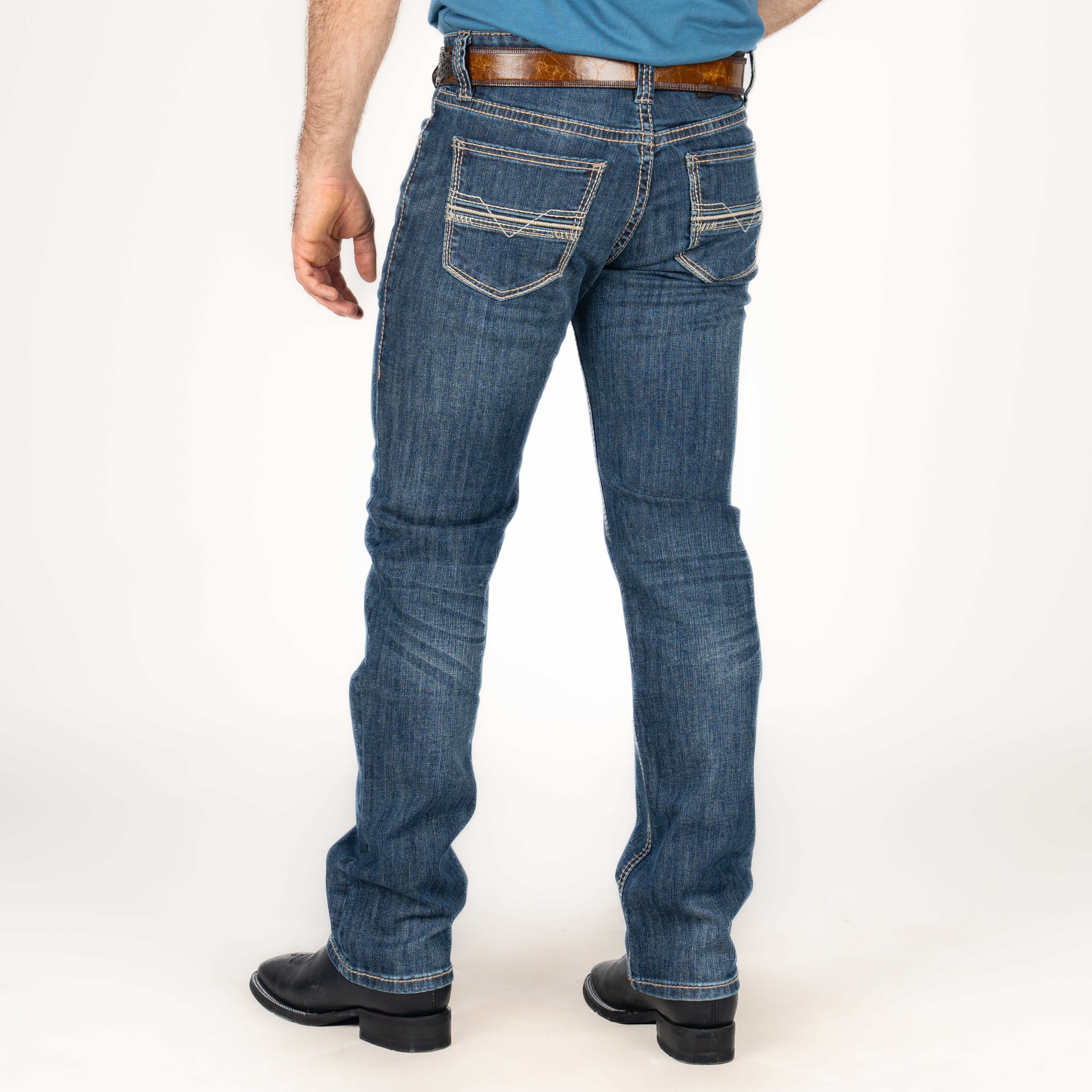 Jeans Rock & Roll Denim Revolver Straight Dark Caballero