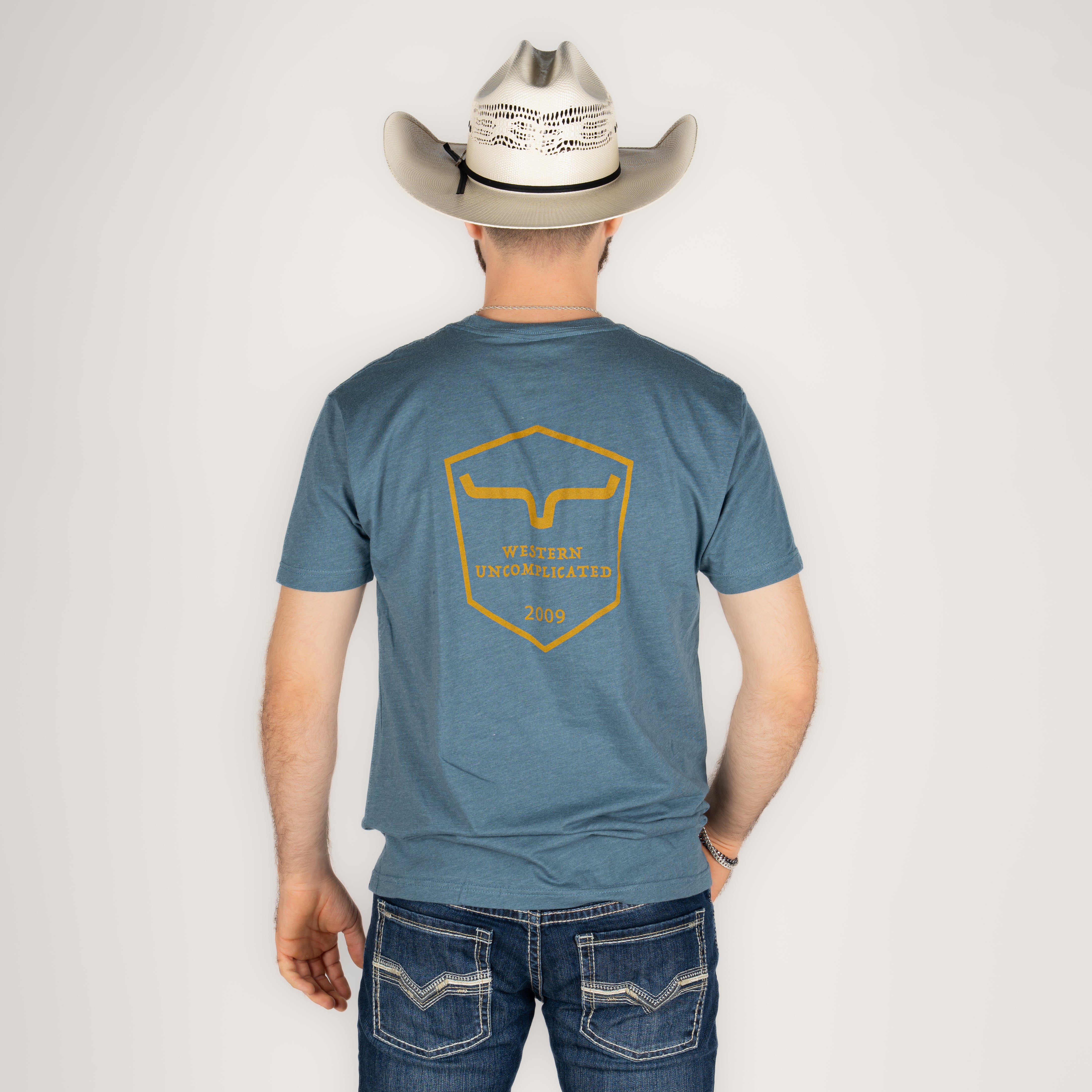 Playera Kimes Ranch Shielded Trucker indigo Caballero