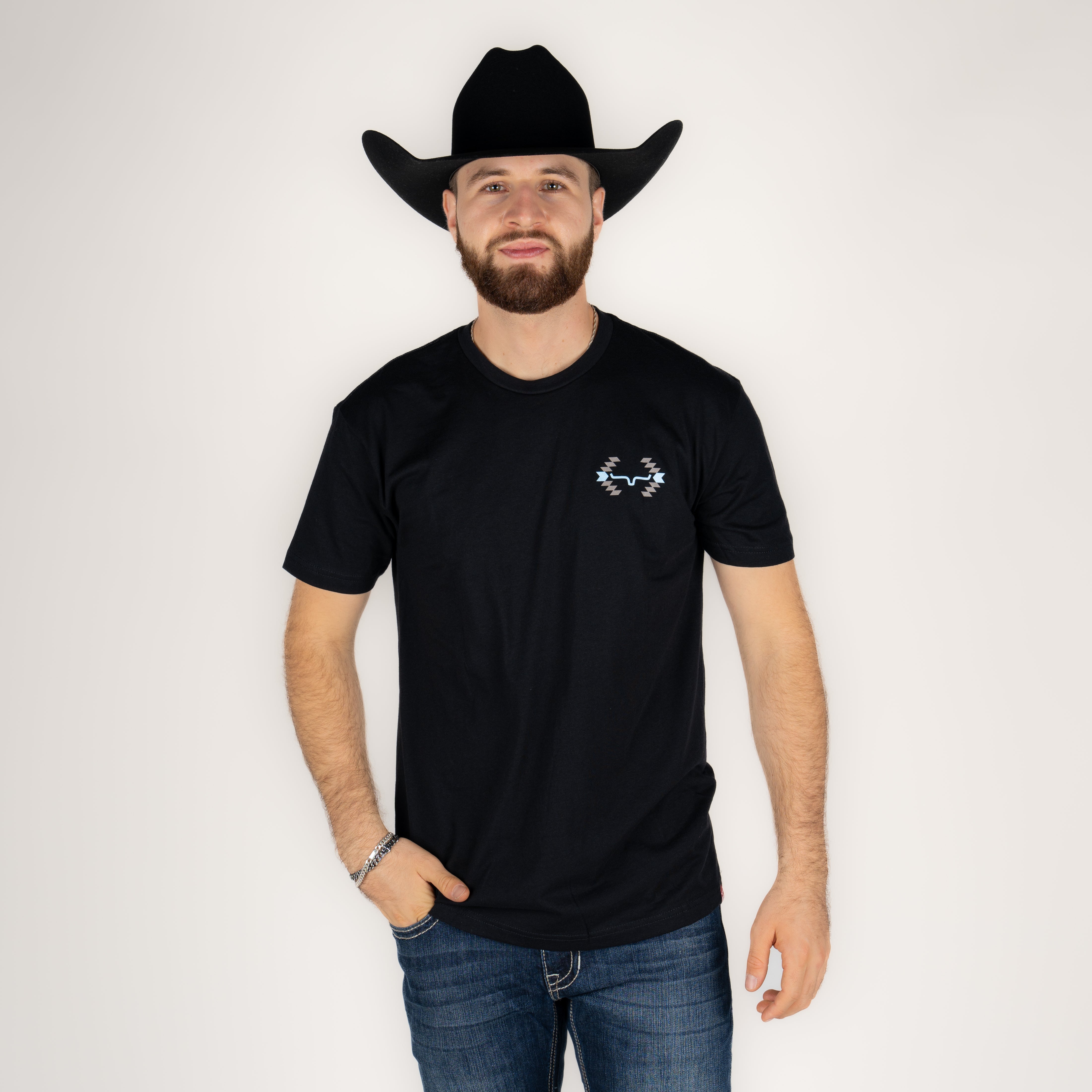 Playera Kimes Ranch Cactus Sunset Black Caballero