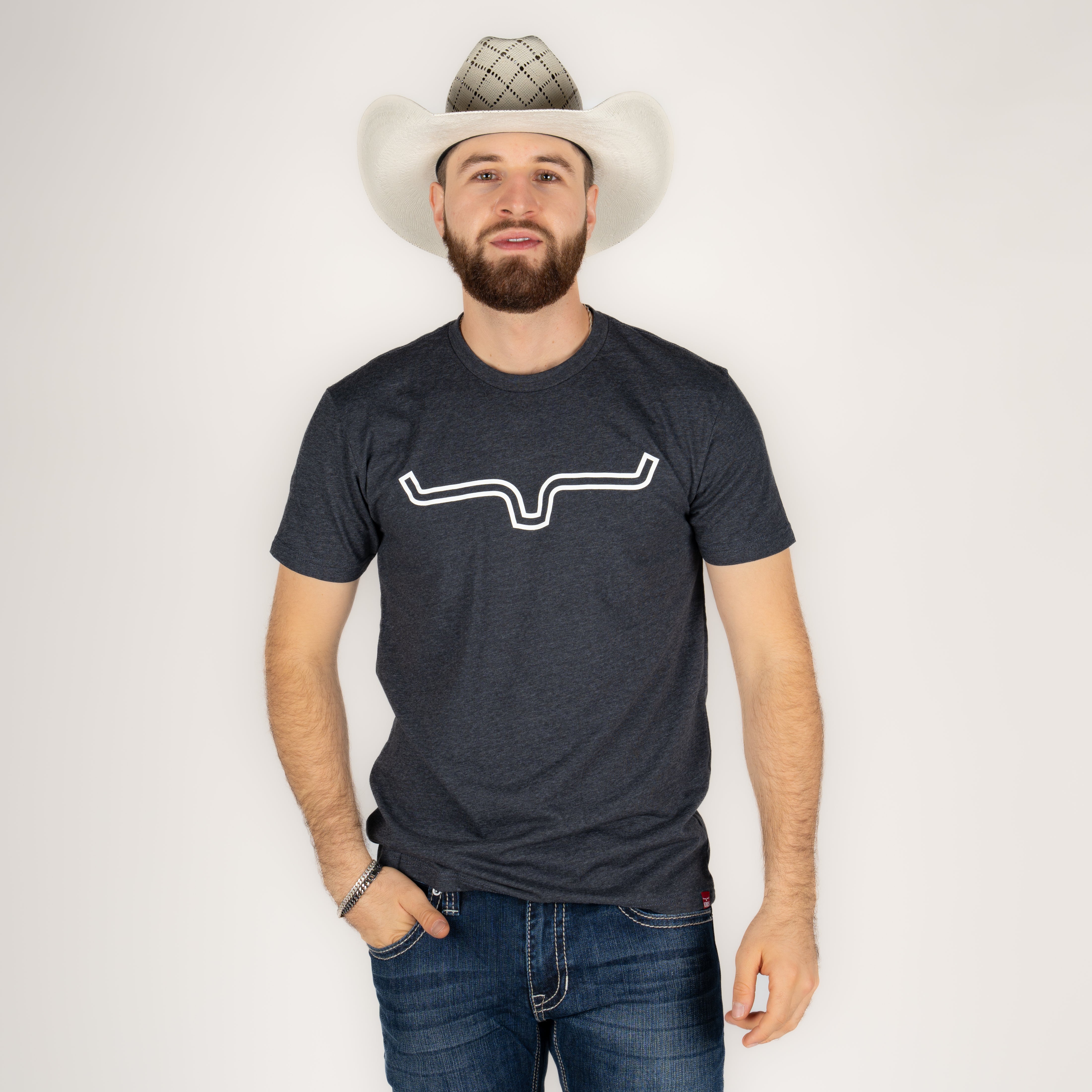 Playera Kimes Ranch Outlier Charcoal Caballero