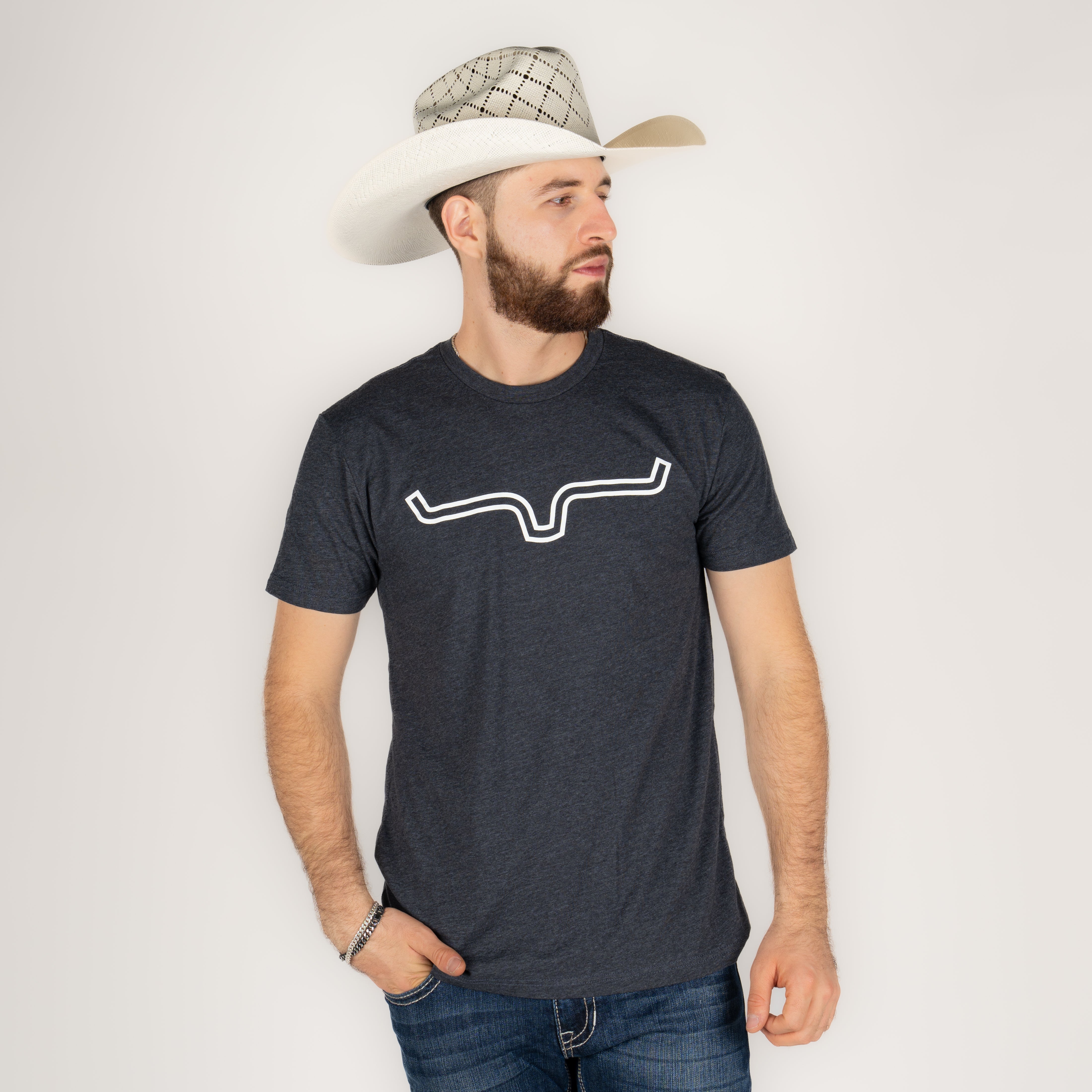 Playera Kimes Ranch Outlier Charcoal Caballero