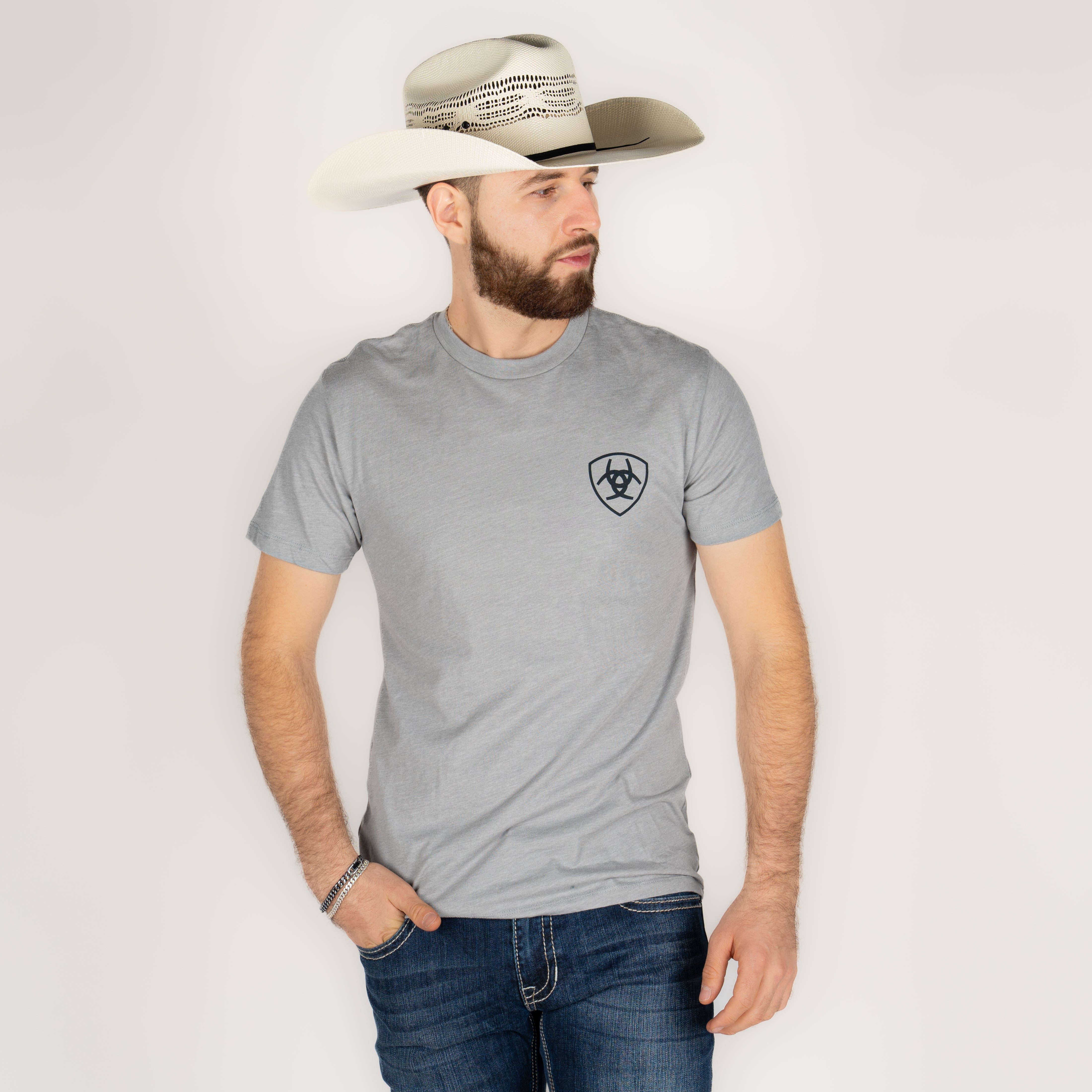 Playera Ariat Elements Stone Heather Caballero