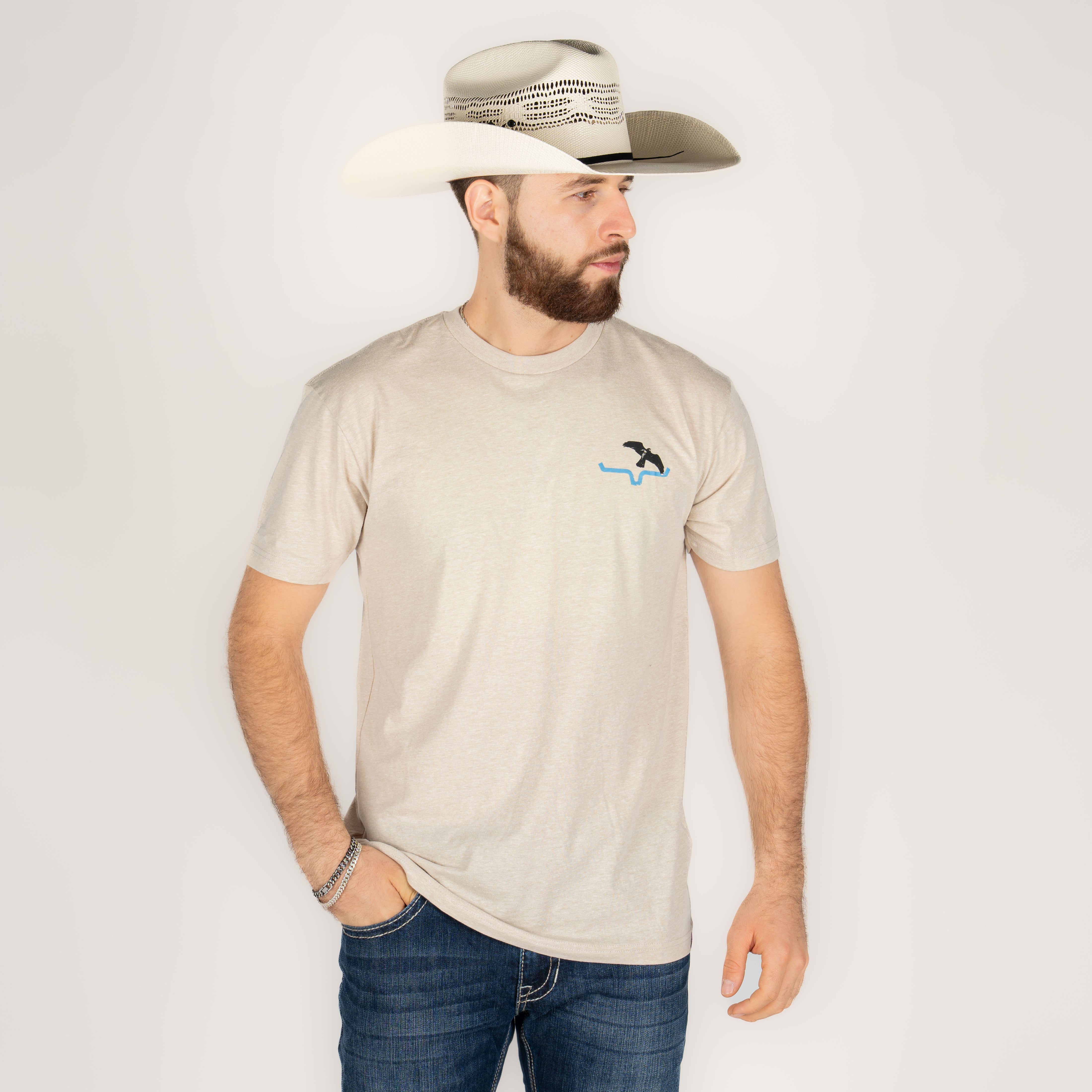 Playera Kimes Ranch Scottsdale Sunset Cream Caballero