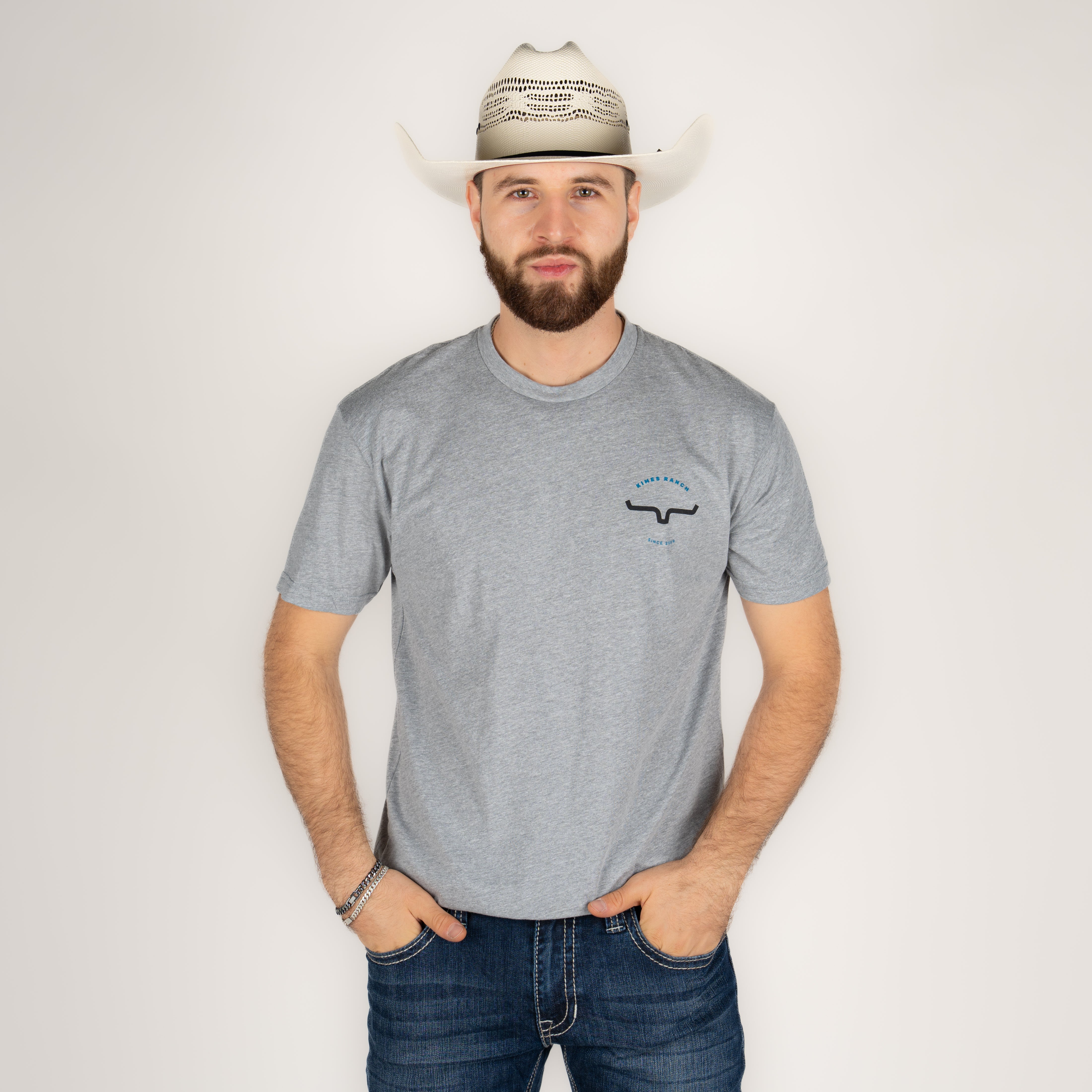 Playera Kimes Ranch Signpost Dack Grey Heather Caballero