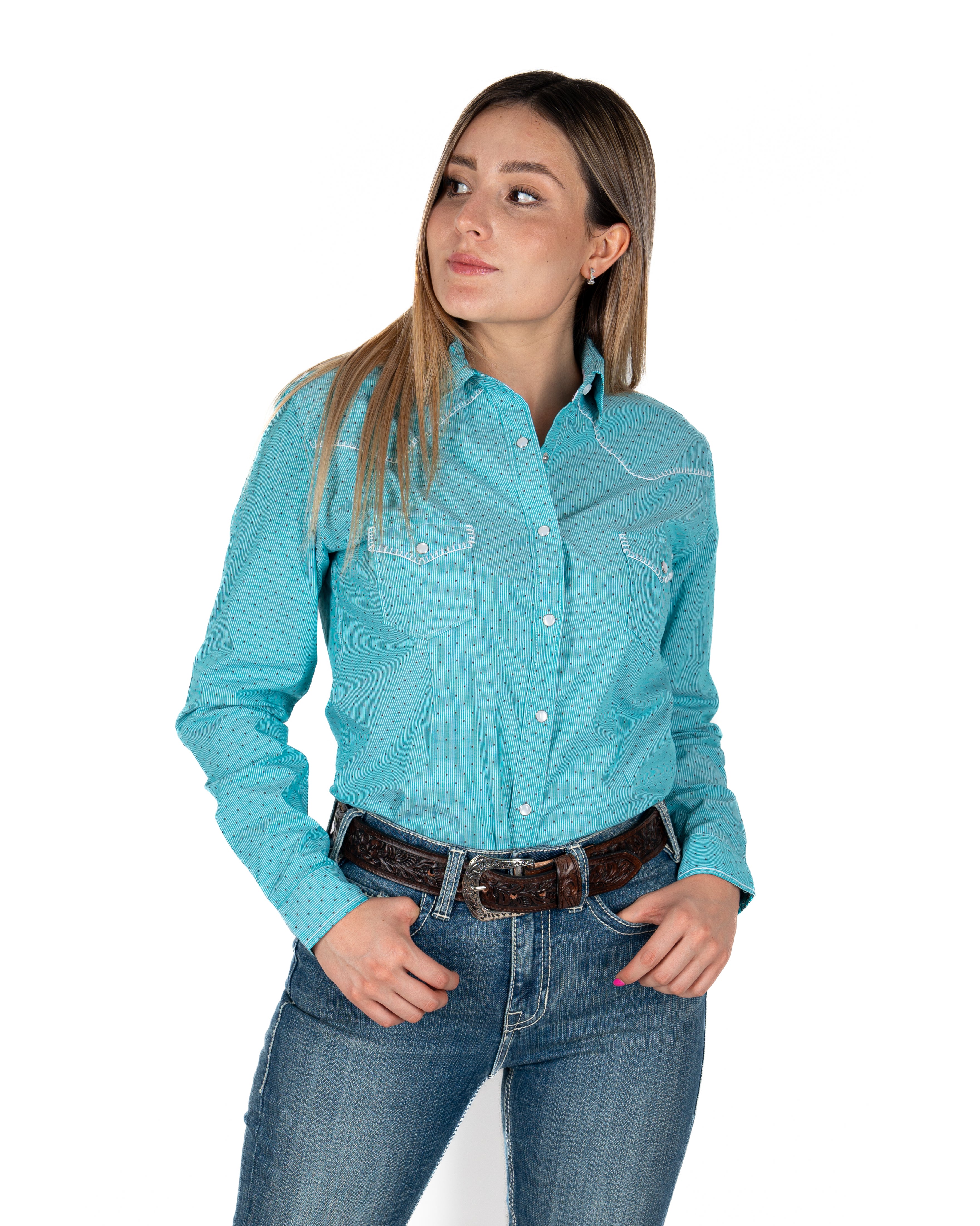 Camisa vaquera best sale verde mujer