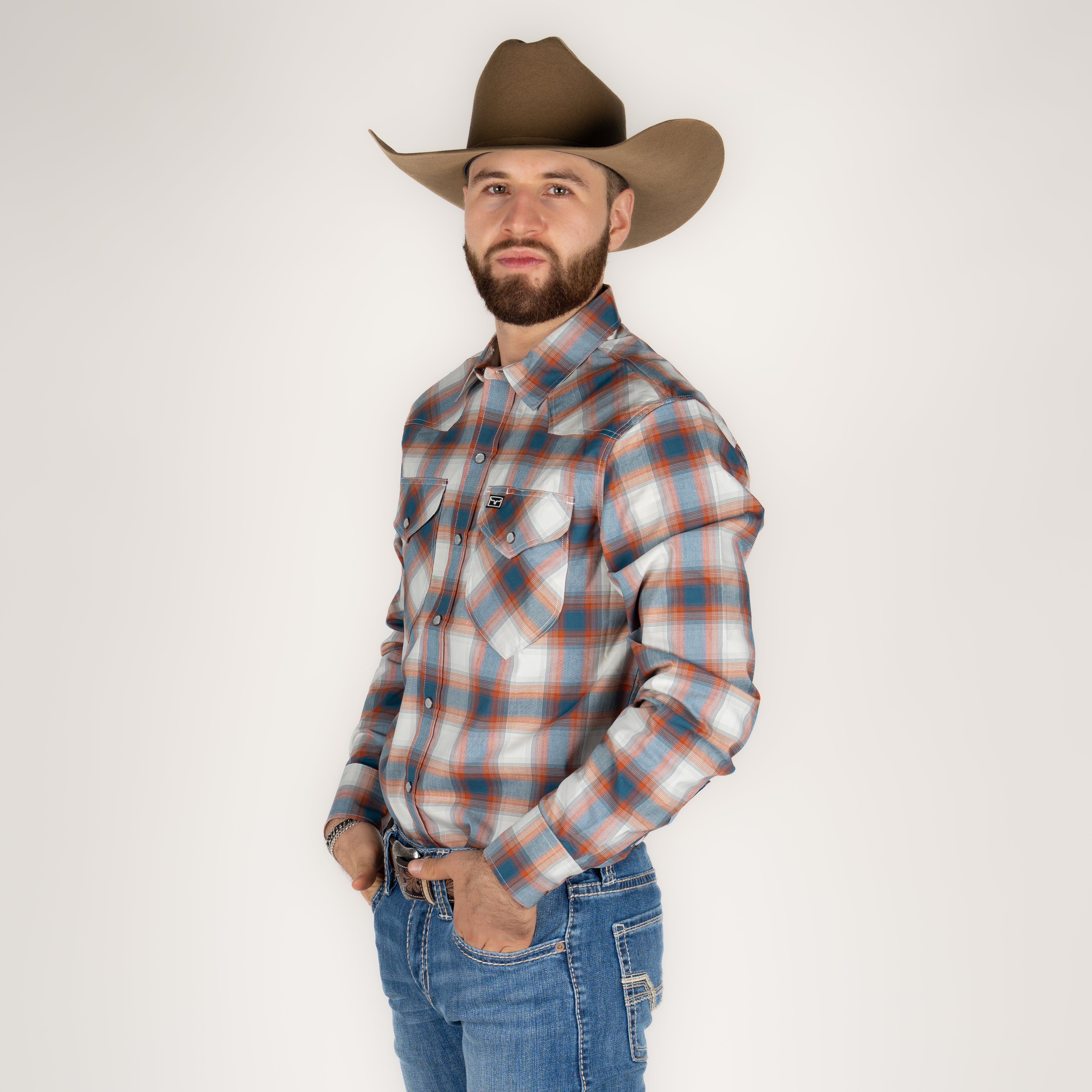 Camisa Kimes Ranch Mid Blue Caballero