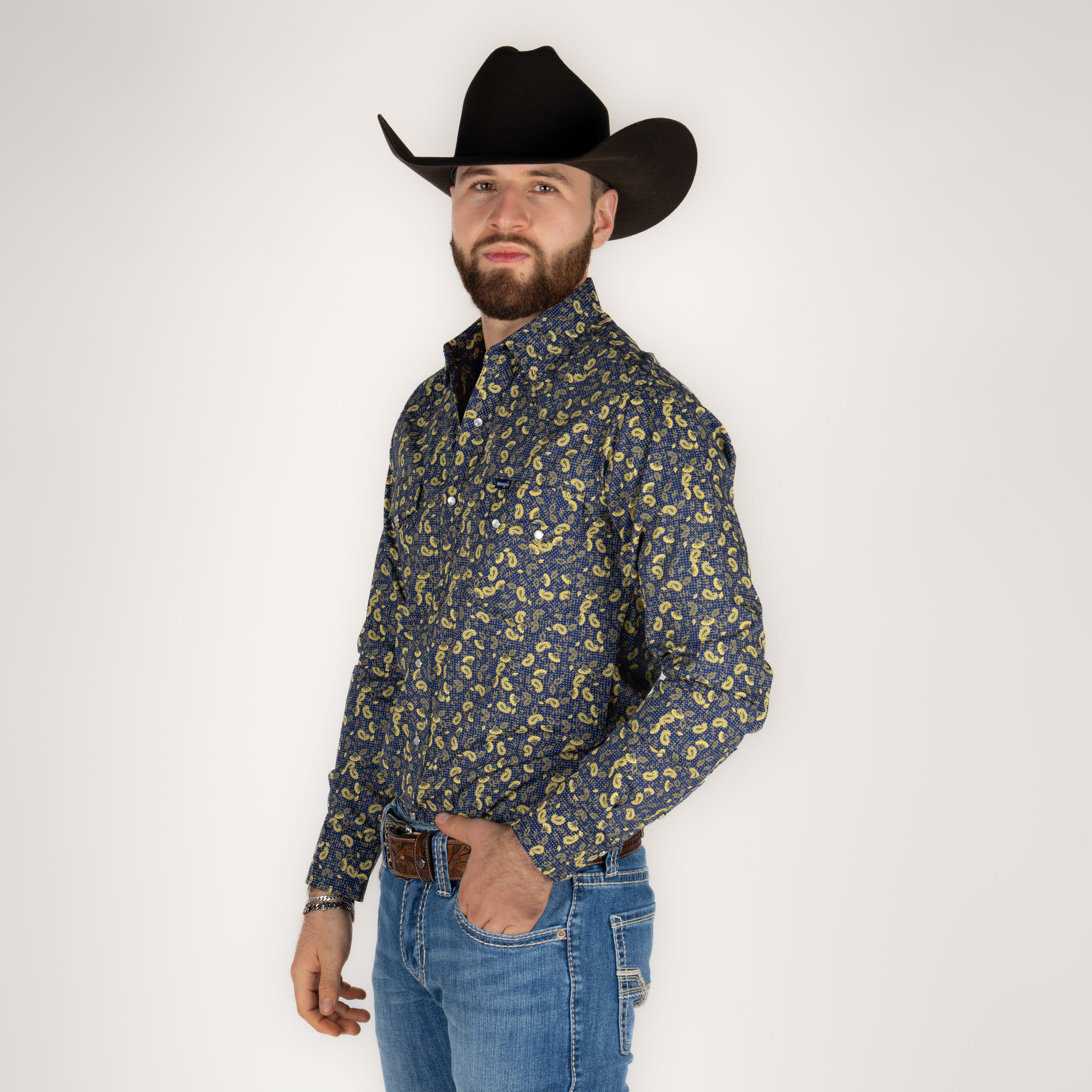 Camisa Wrangler Estampado Caballero