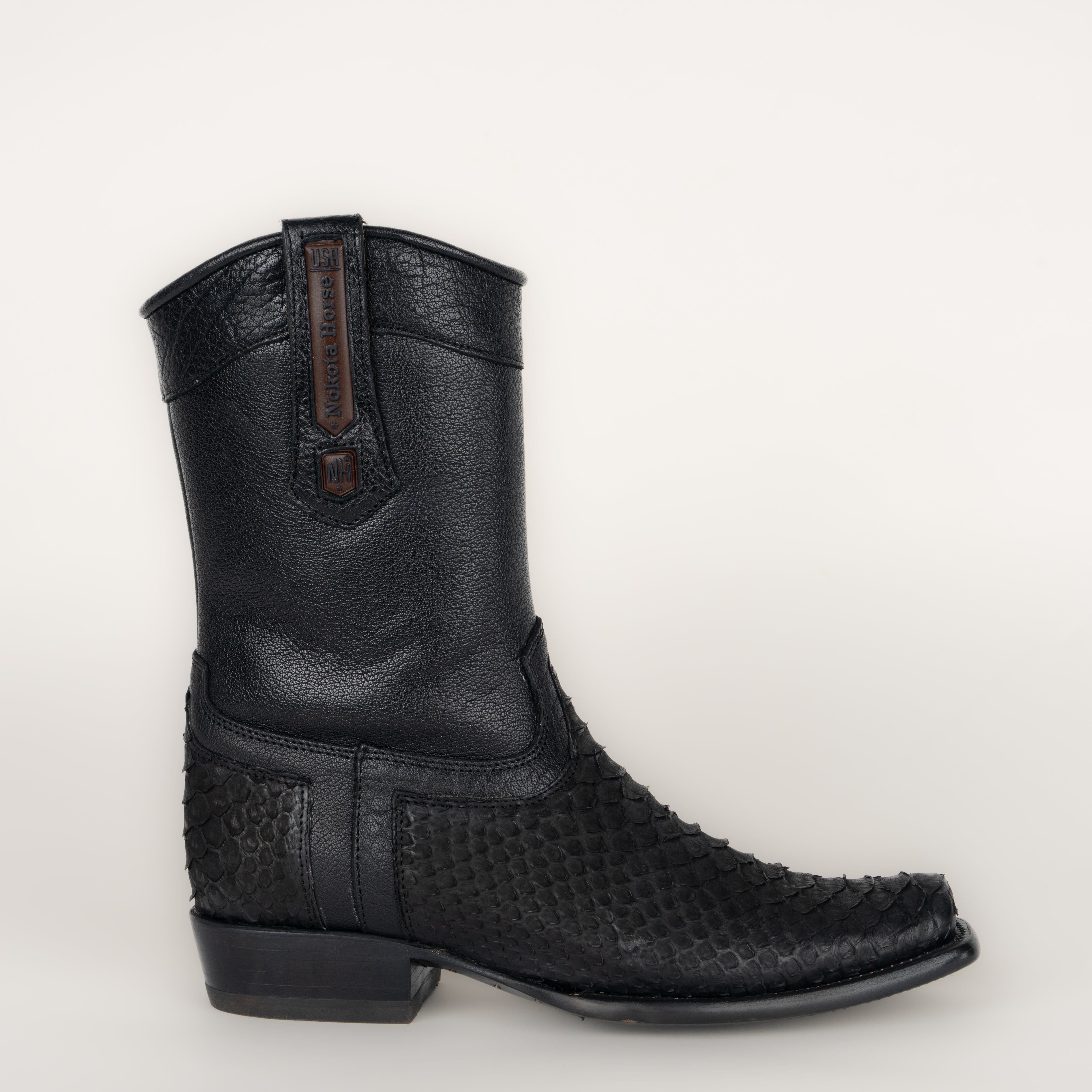 Bota Nokota Thomas 12 Pitón Negro Caballero