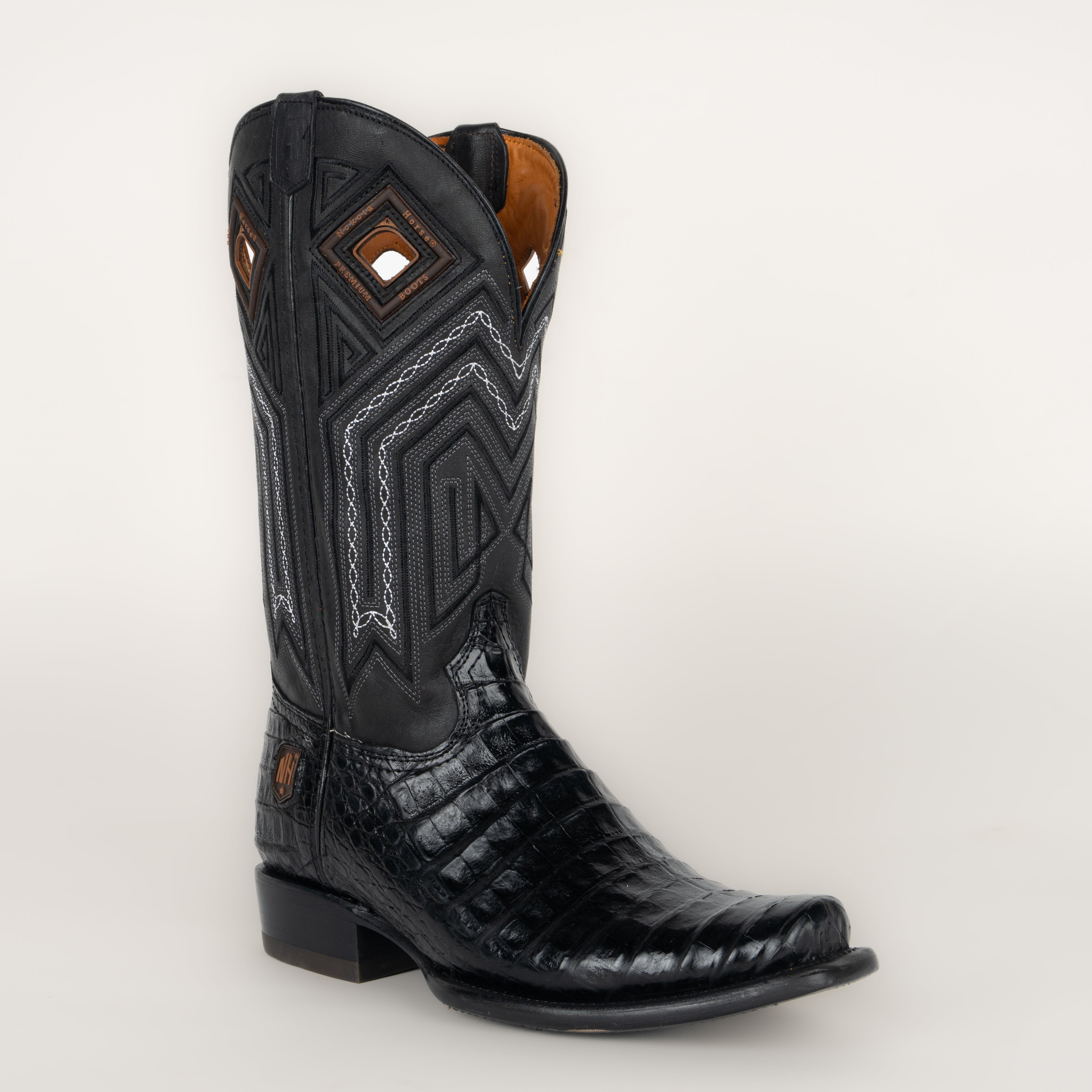 Bota Nokota Copper 12 Coco Belly Negro Caballero