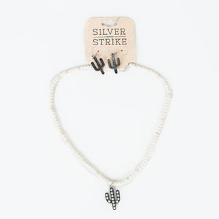 Set Silver Strike Cactus Blanco