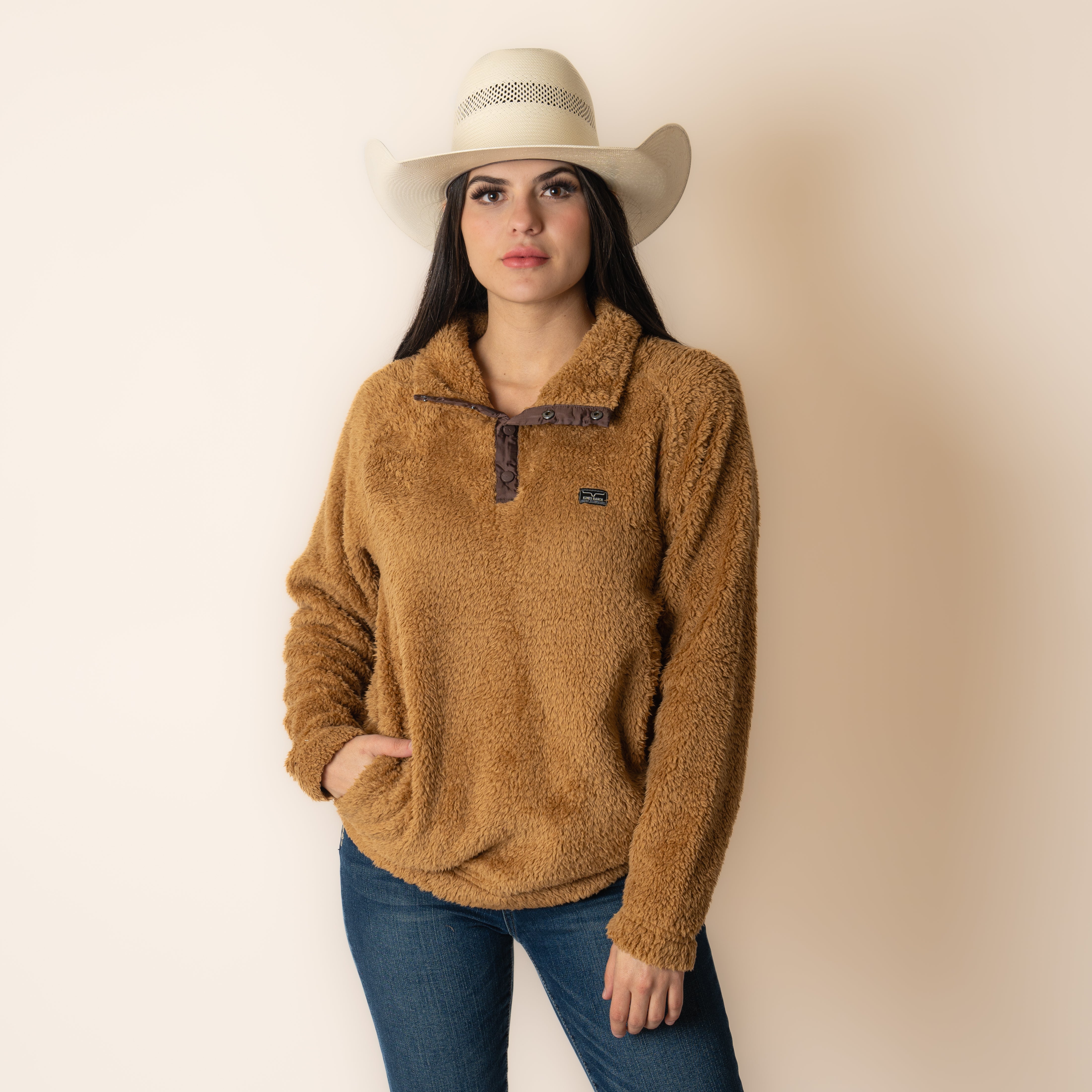 Suéter Kimes Ranch Fozzie Pullover Camel Dama