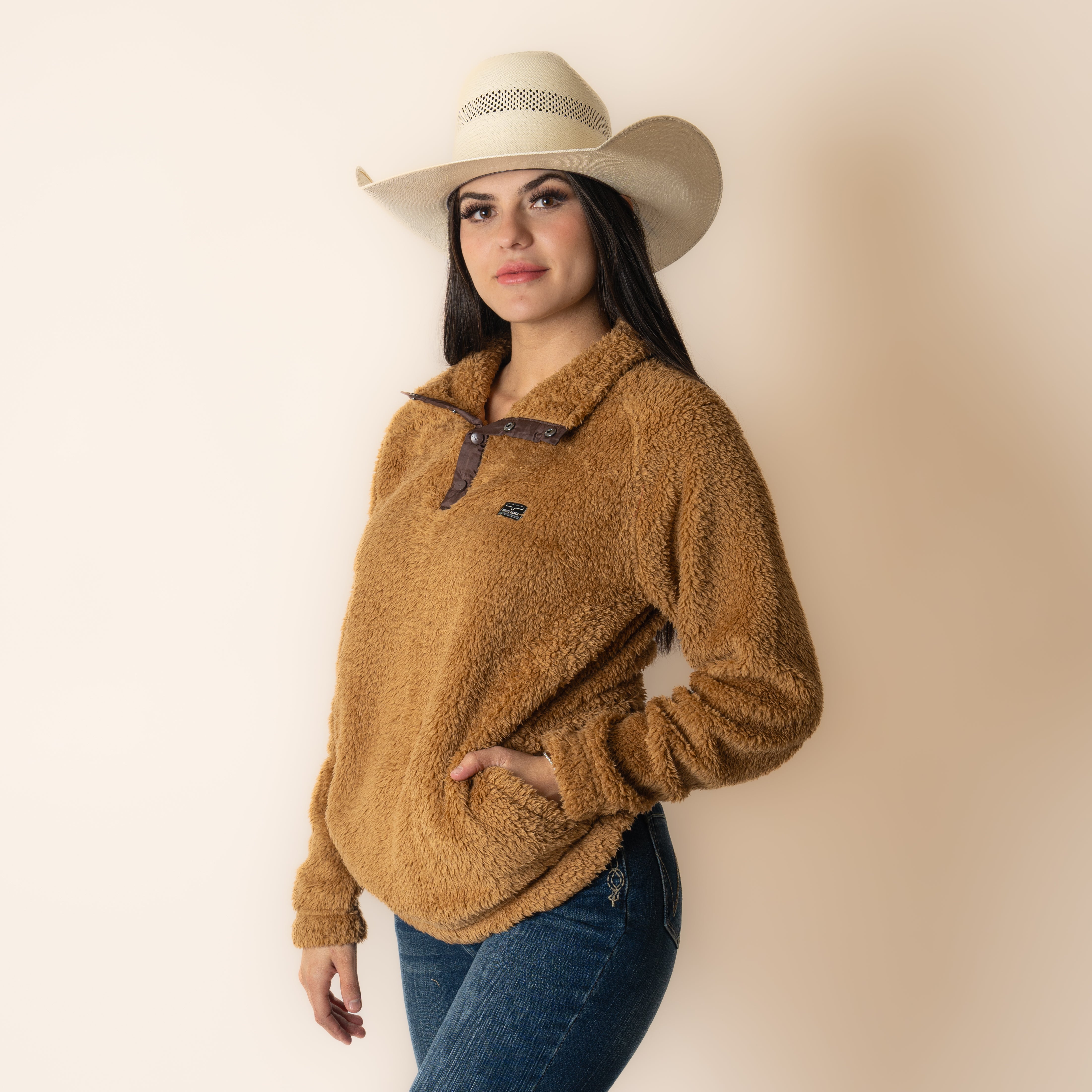 Suéter Kimes Ranch Fozzie Pullover Camel Dama