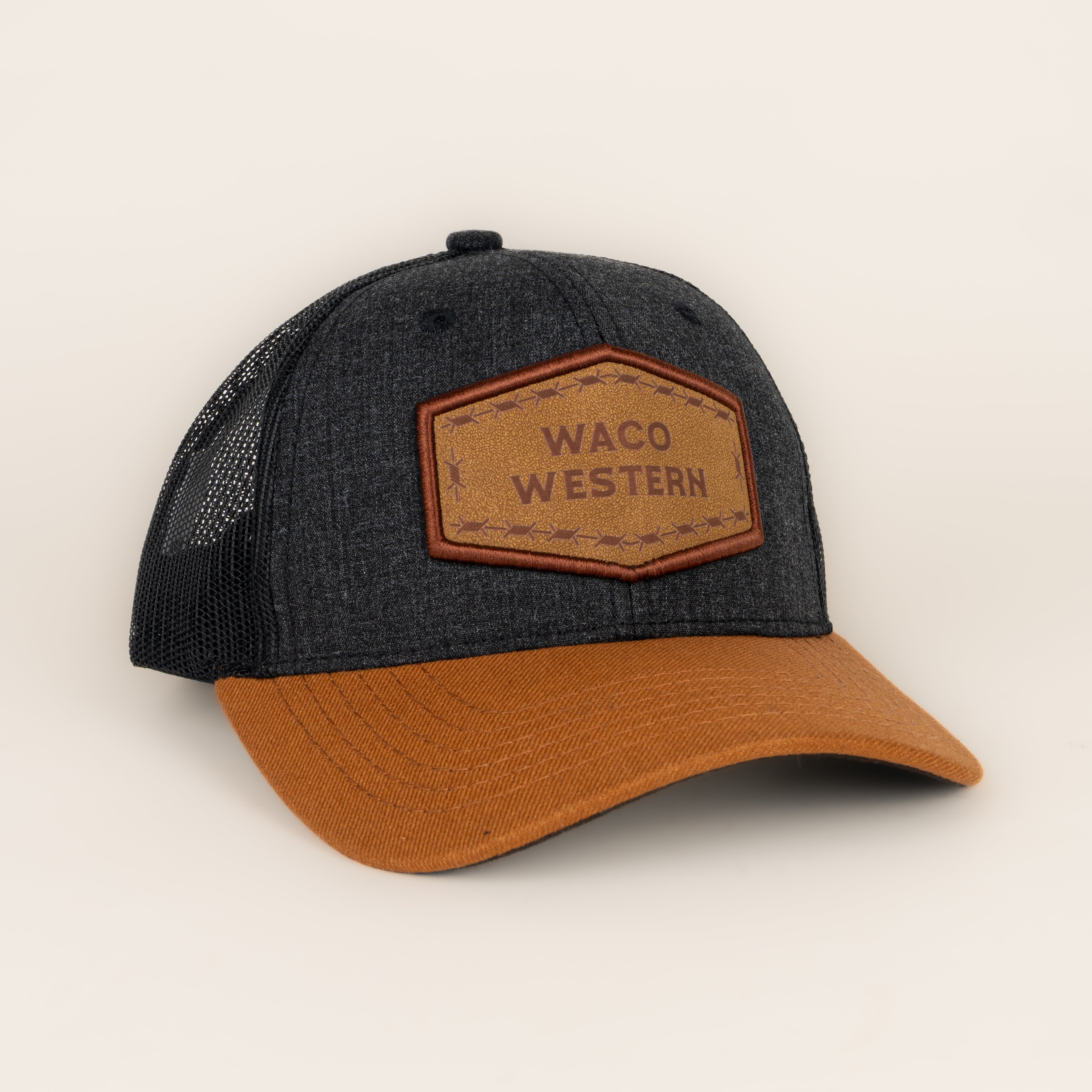 Gorra Waco Western Brownsville Gris Camel