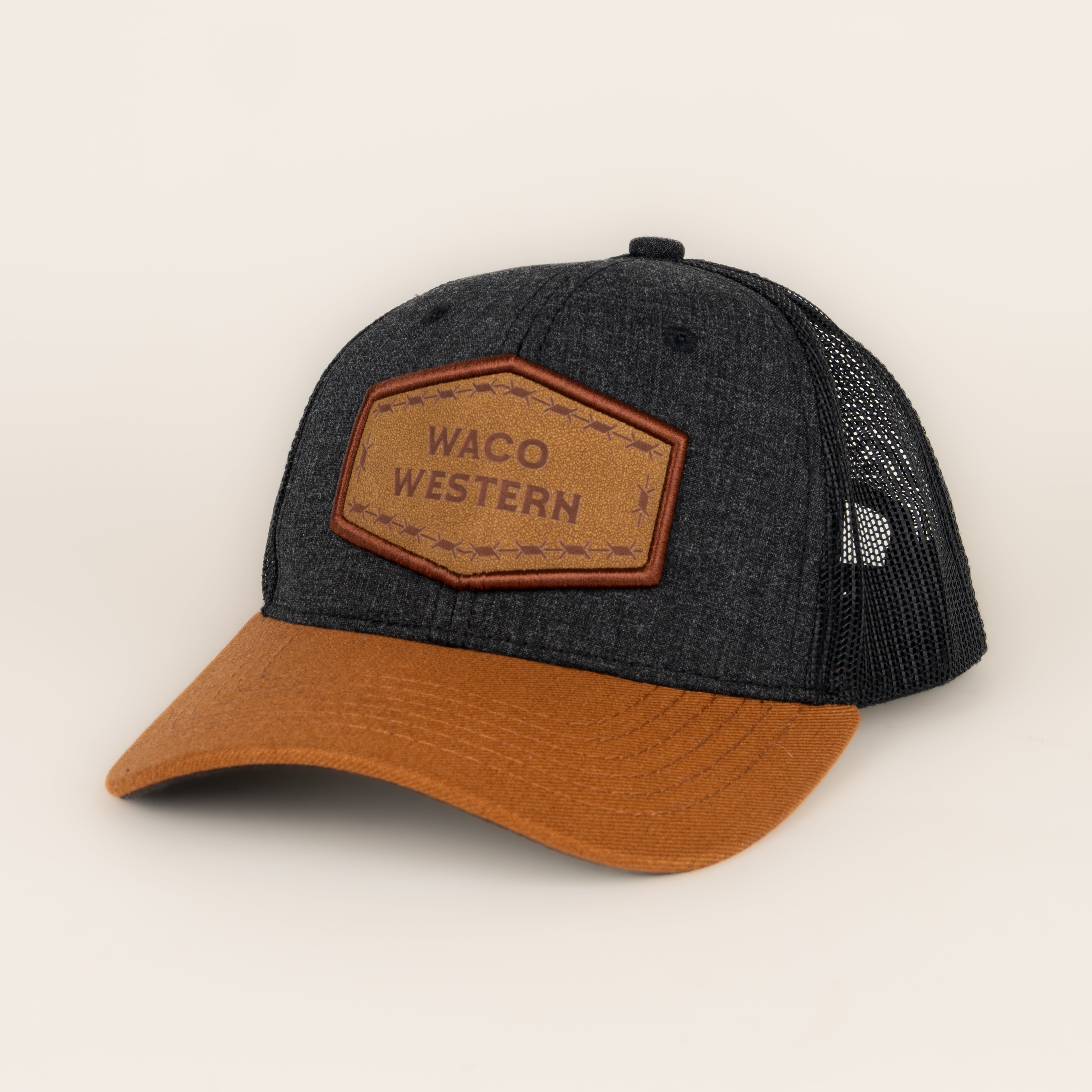 Gorra Waco Western Brownsville Gris Camel