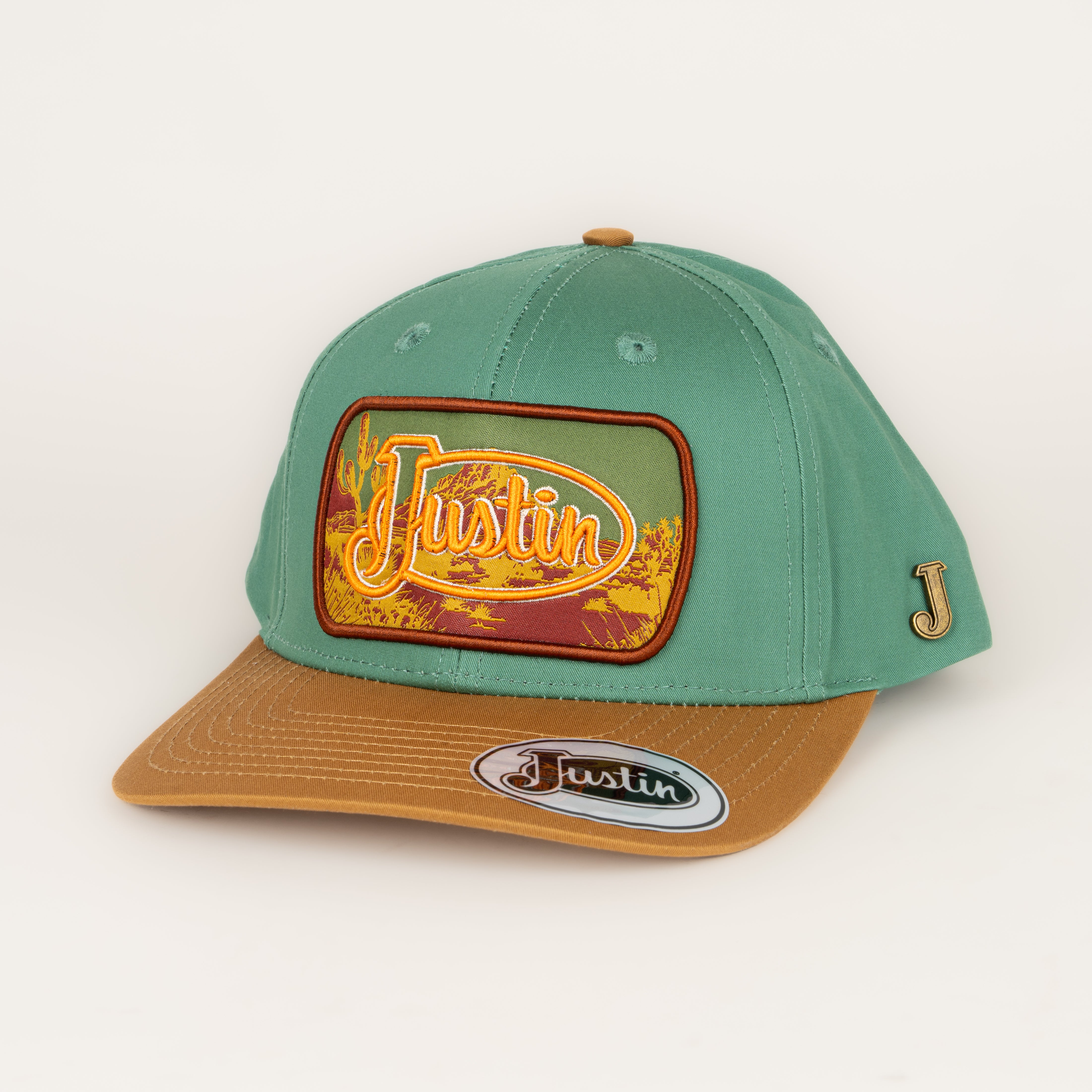 Gorra Justin Verde Camel