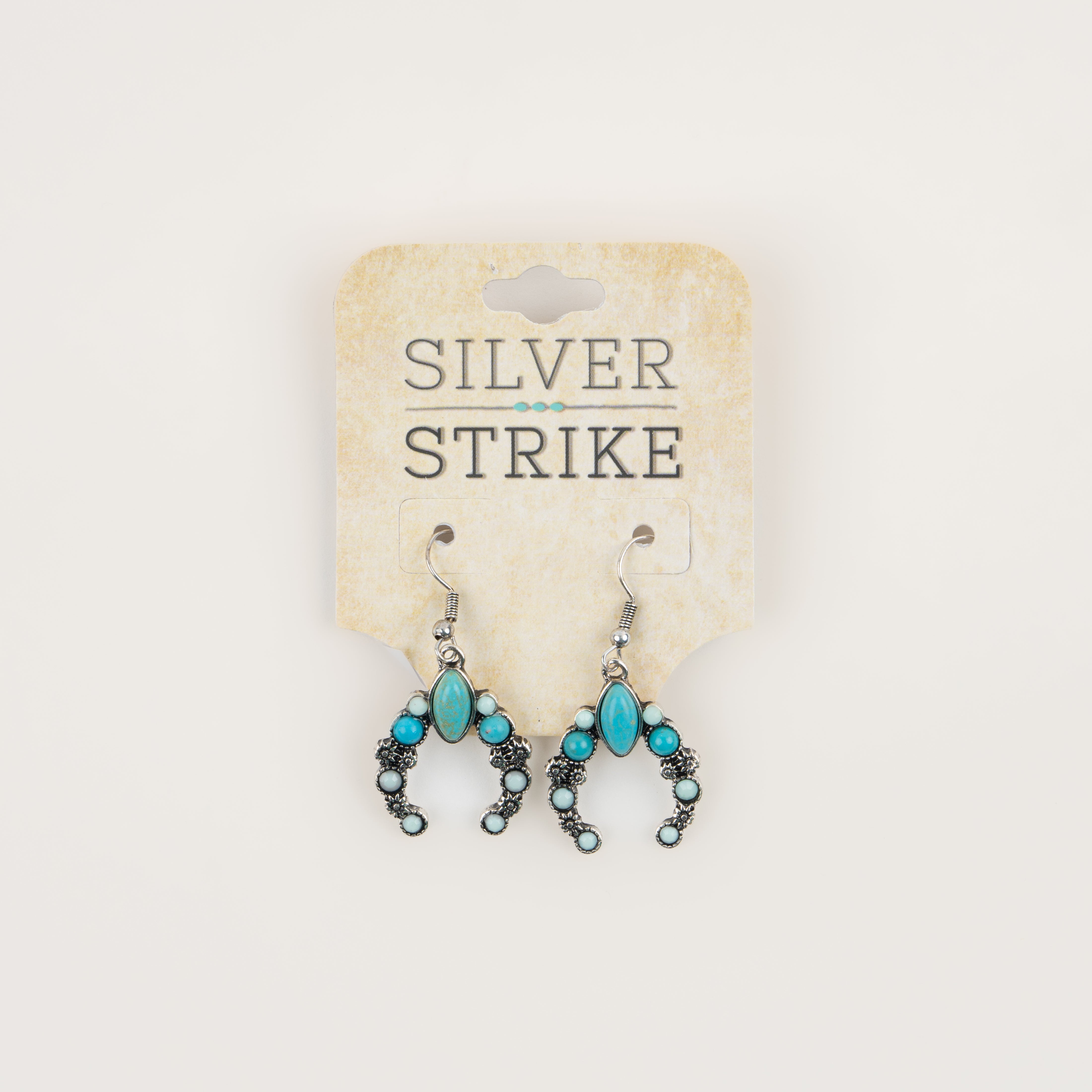 Aretes Silver Strike Herradura Piedra