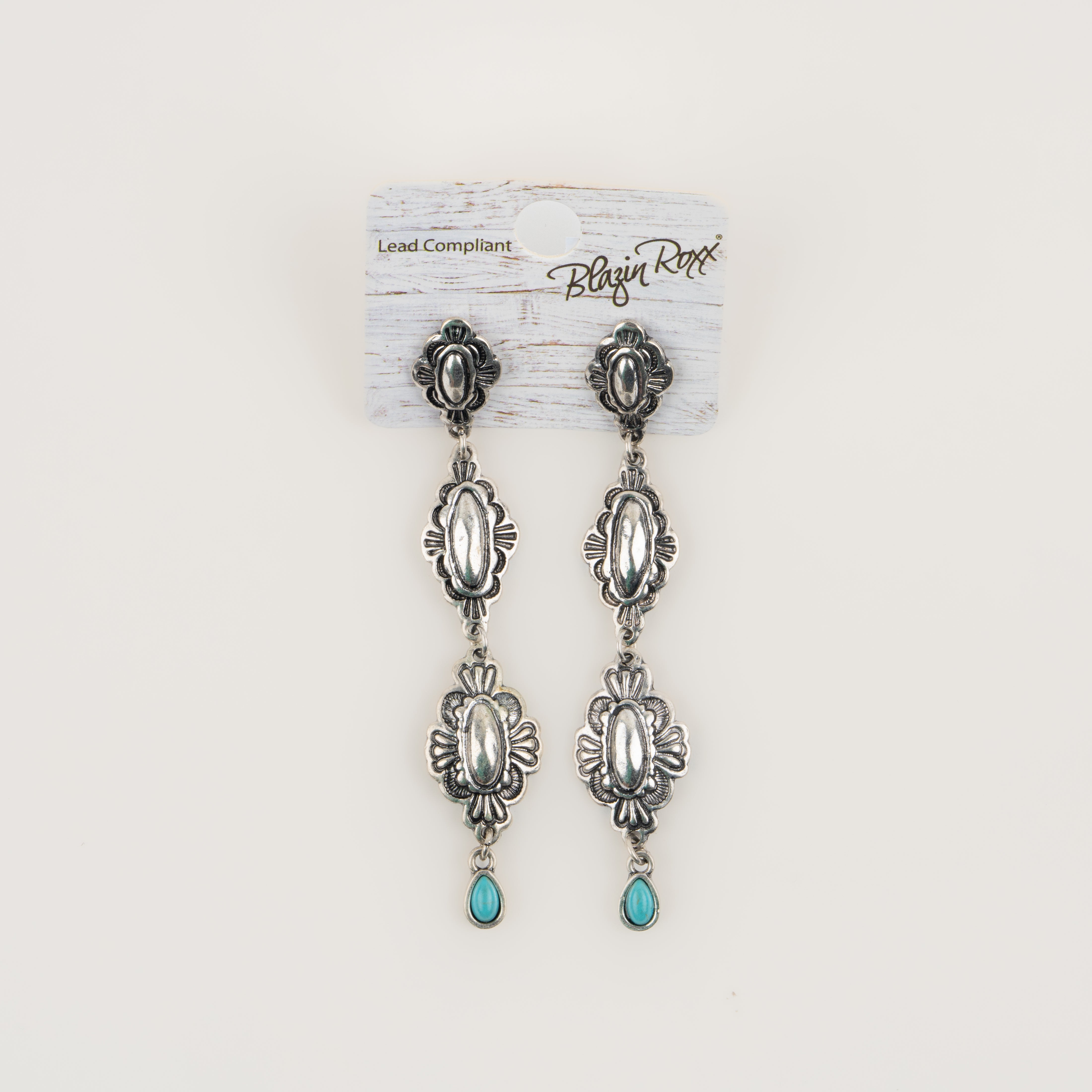 Aretes Blazin Boxx Conchos Piedra