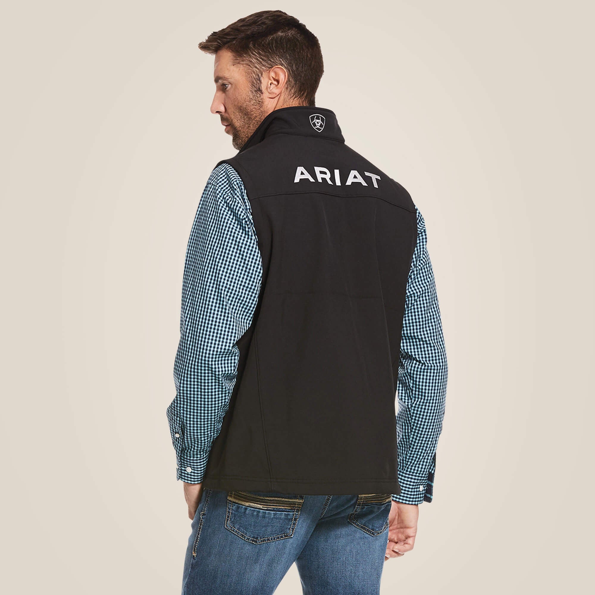 Chaleco Ariat Logo 2.0 Softshell Black Caballero