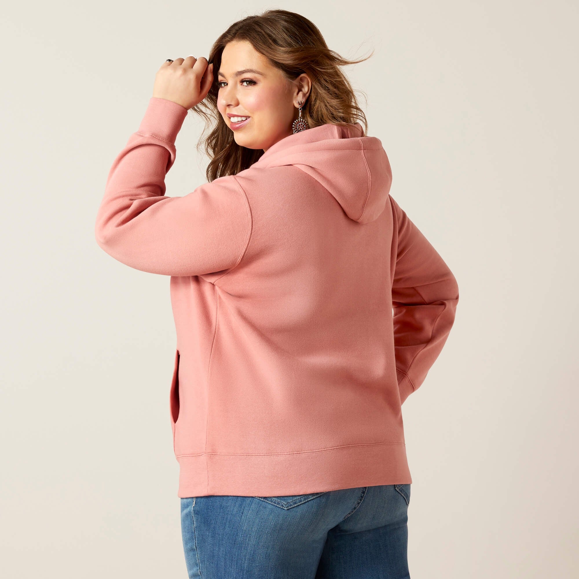 Sudadera Ariat REAL Fading Lines Dusty Rose Dama – Botas Chicho