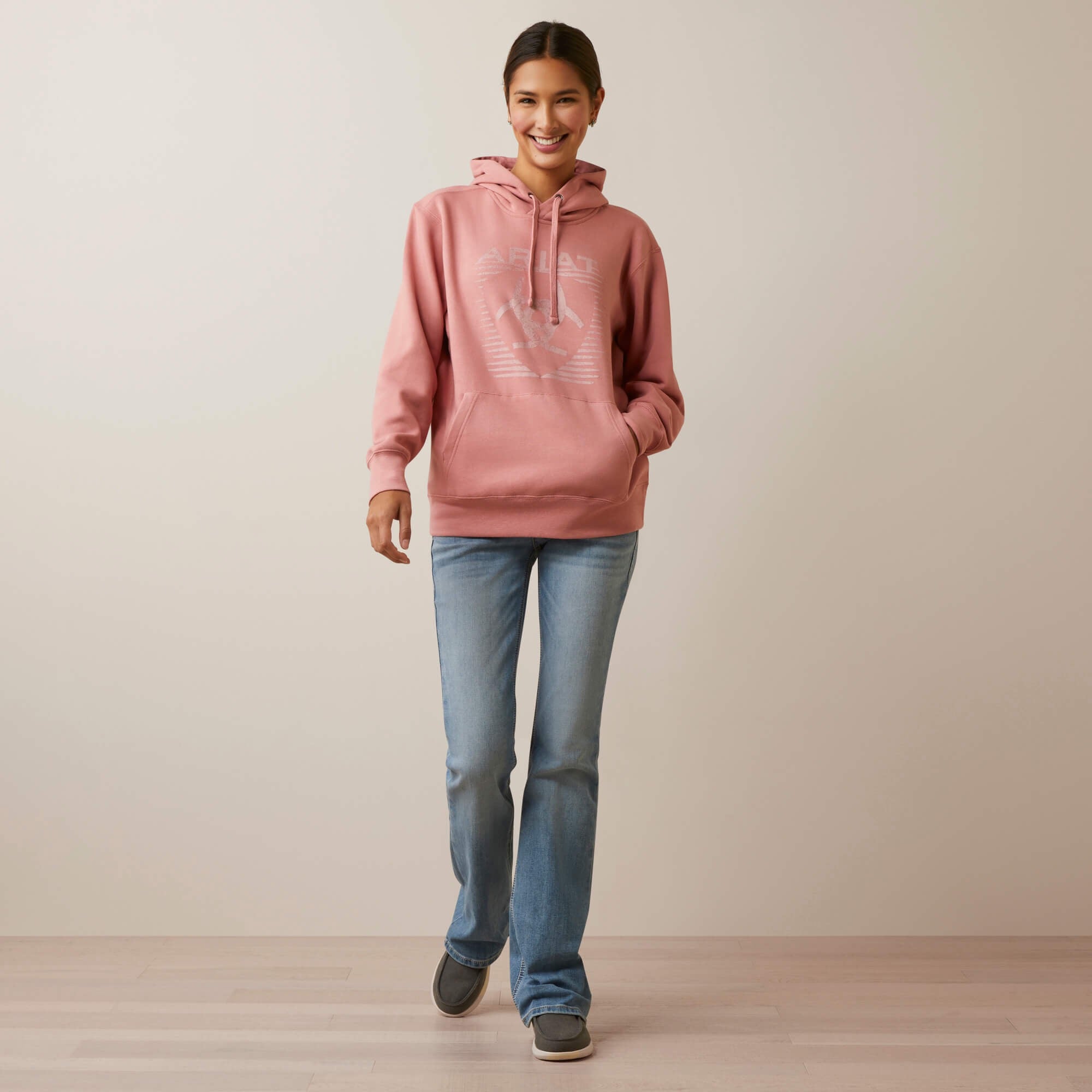 Sudadera Ariat REAL Fading Lines Dusty Rose Dama – Botas Chicho