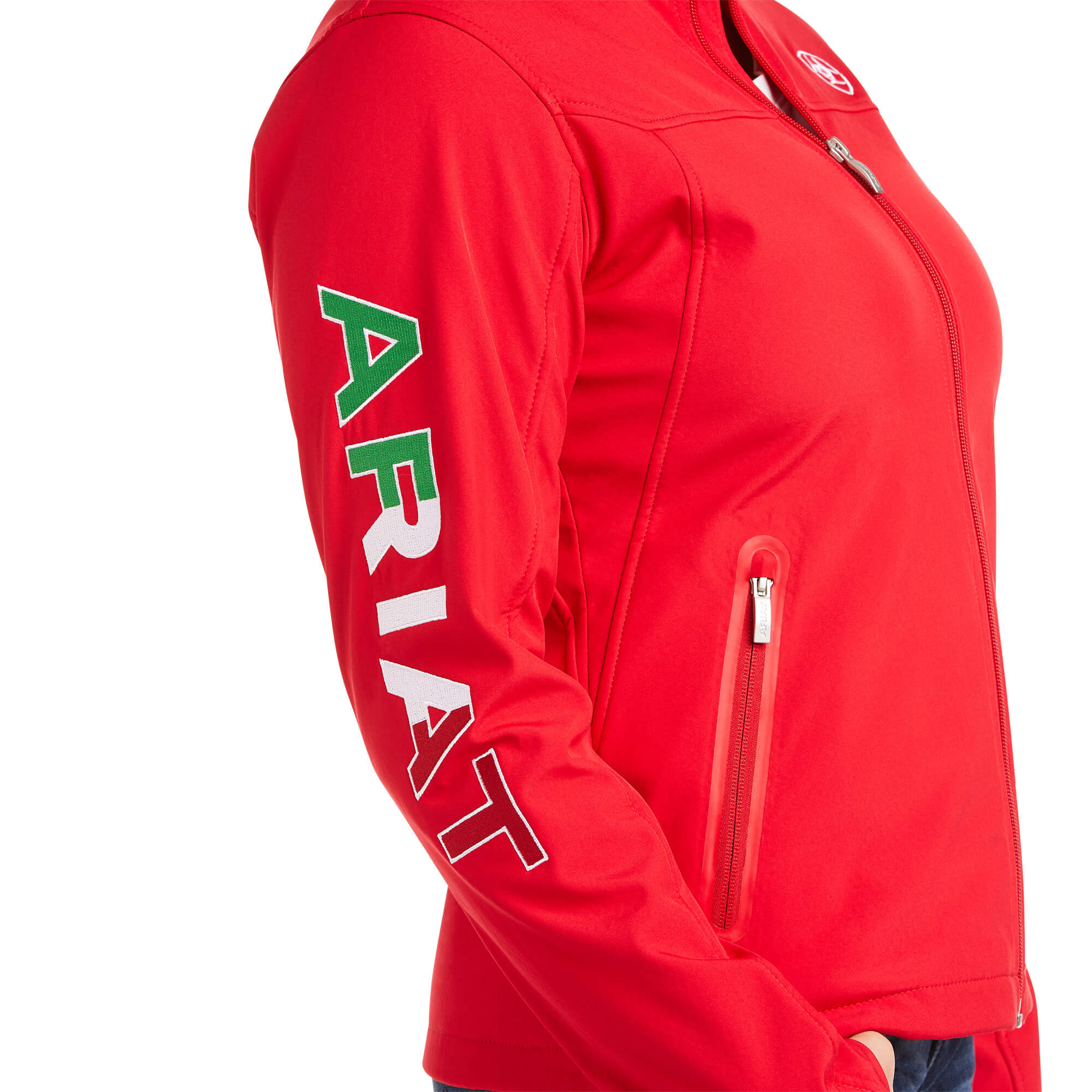 Chamarra Ariat Classic Team Softshell MEXICO Roja Dama