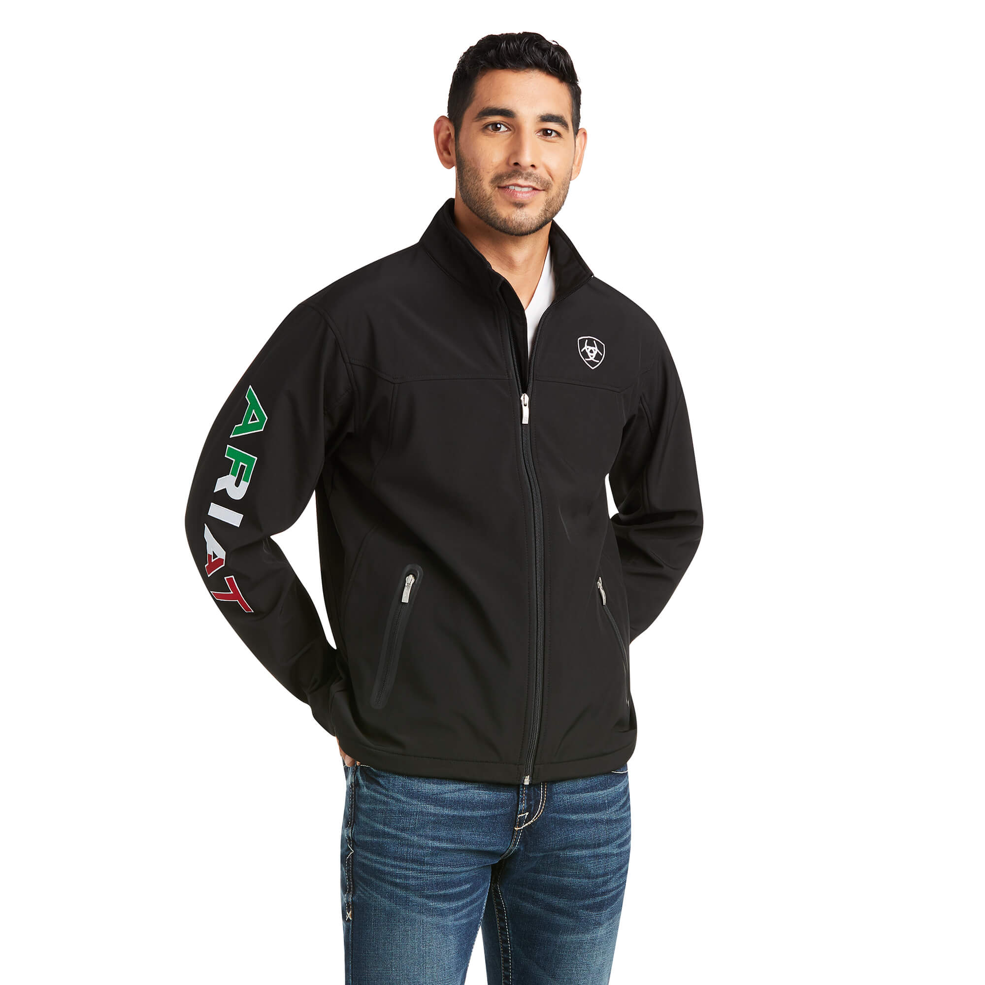 Chamarra Ariat New Team Softshell MEXICO Water Resistant Caballero