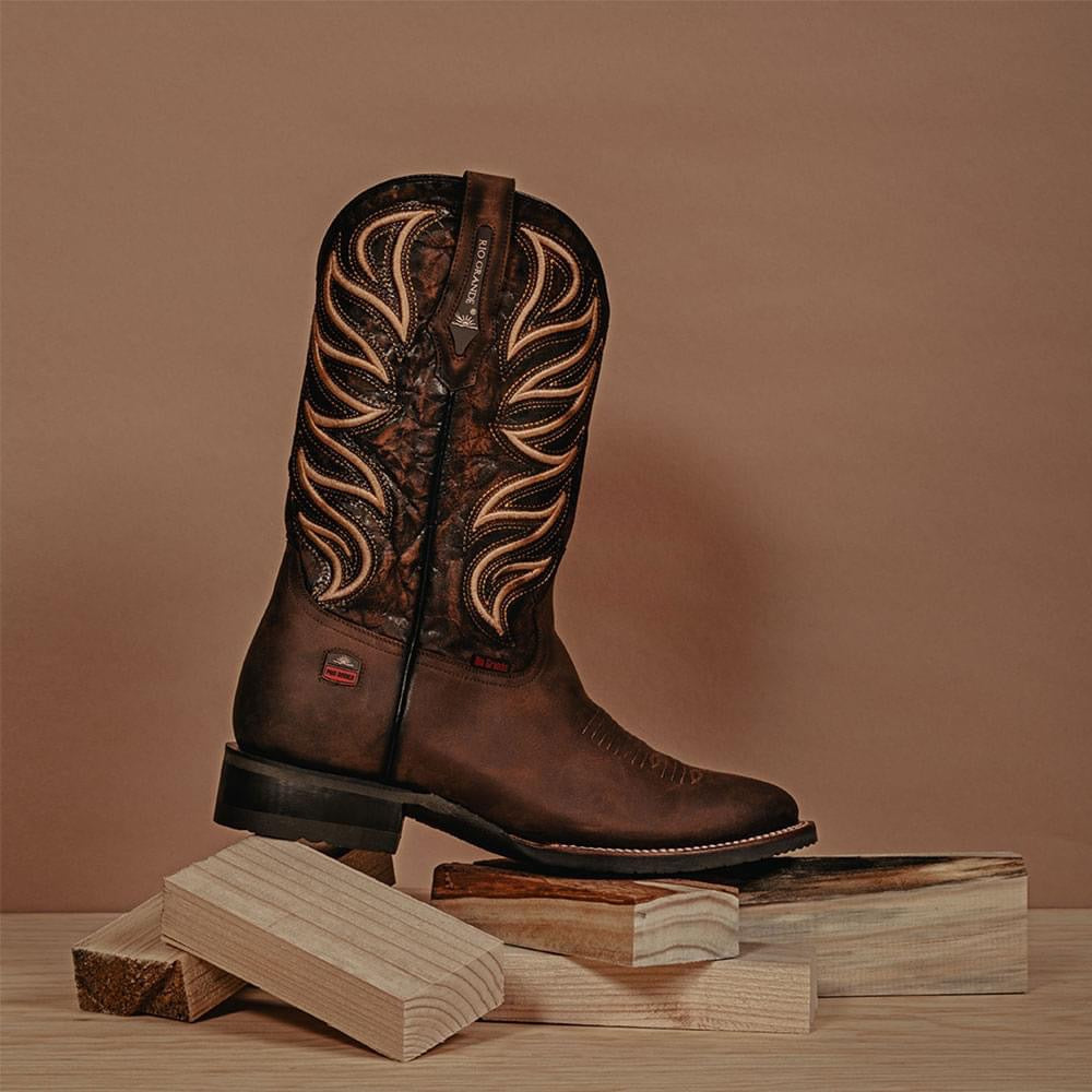 Botas cowboy puntera online redonda