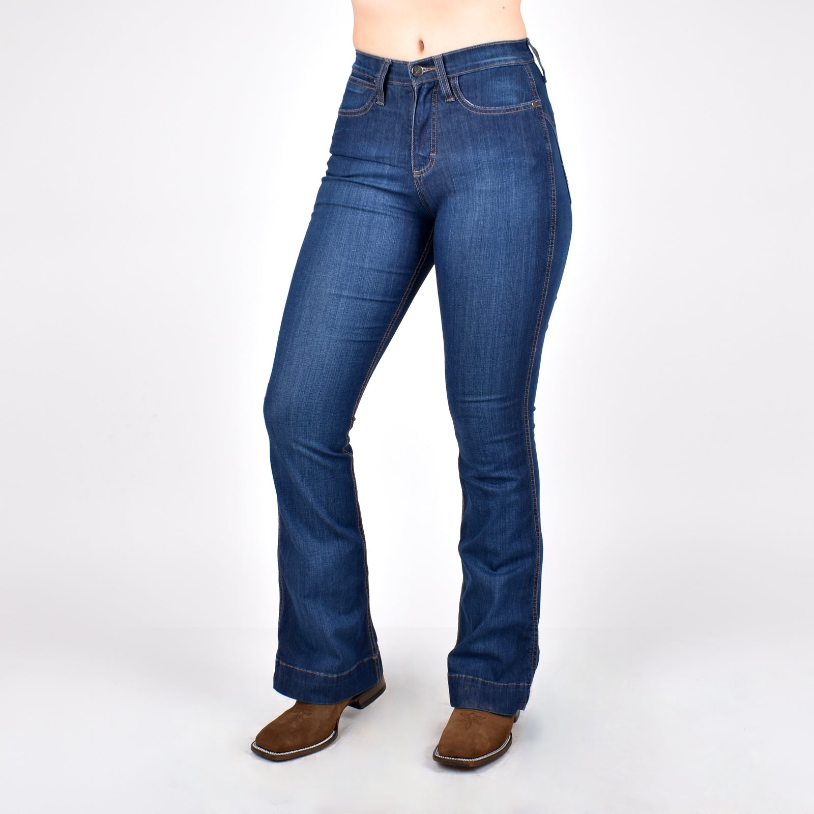 Jeans Wrangler Cintura Alta Dama – Botas Chicho