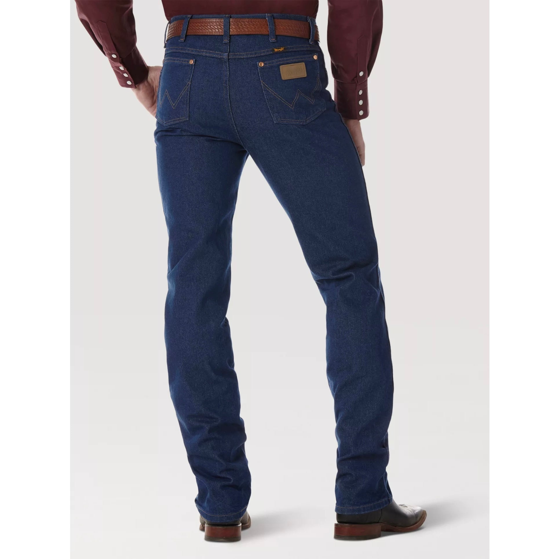  Wrangler Jeans de corte vaquero originales para hombre, color  azul, 33x36, índigo (Rigid Indigo) : Ropa, Zapatos y Joyería